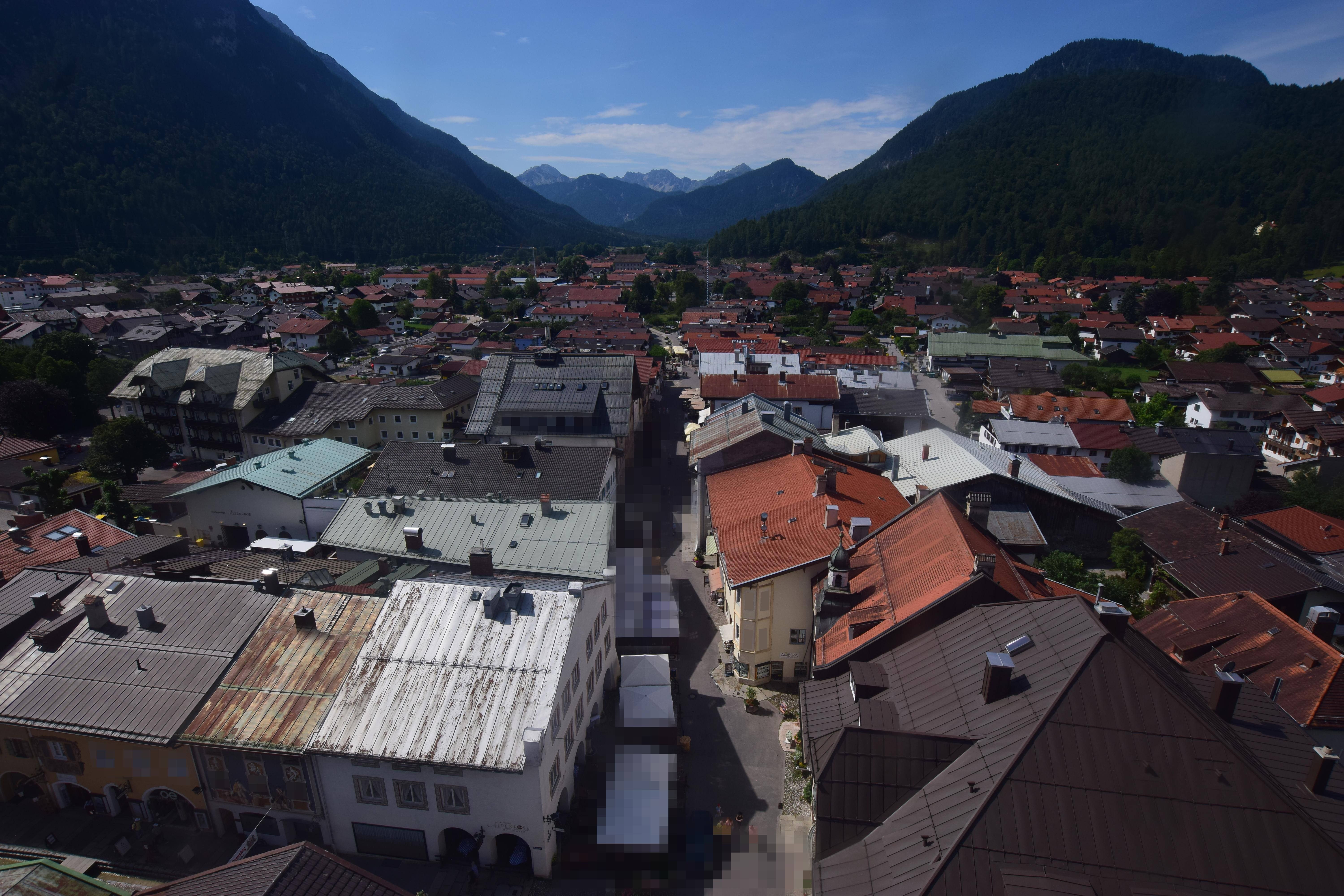 Archiv Foto Webcam Karwendel Mittenwald - Kirche