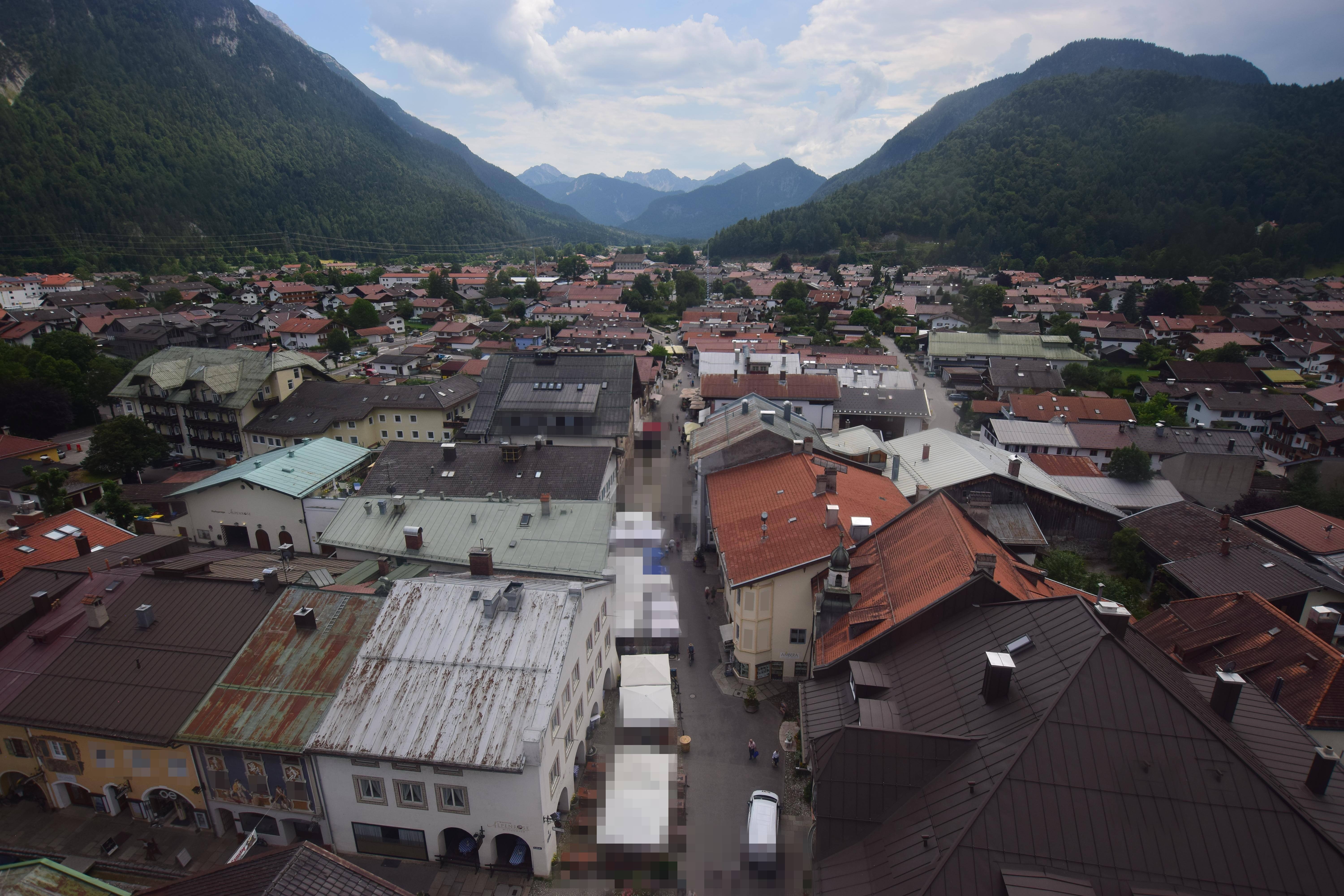 Archiv Foto Webcam Karwendel Mittenwald - Kirche