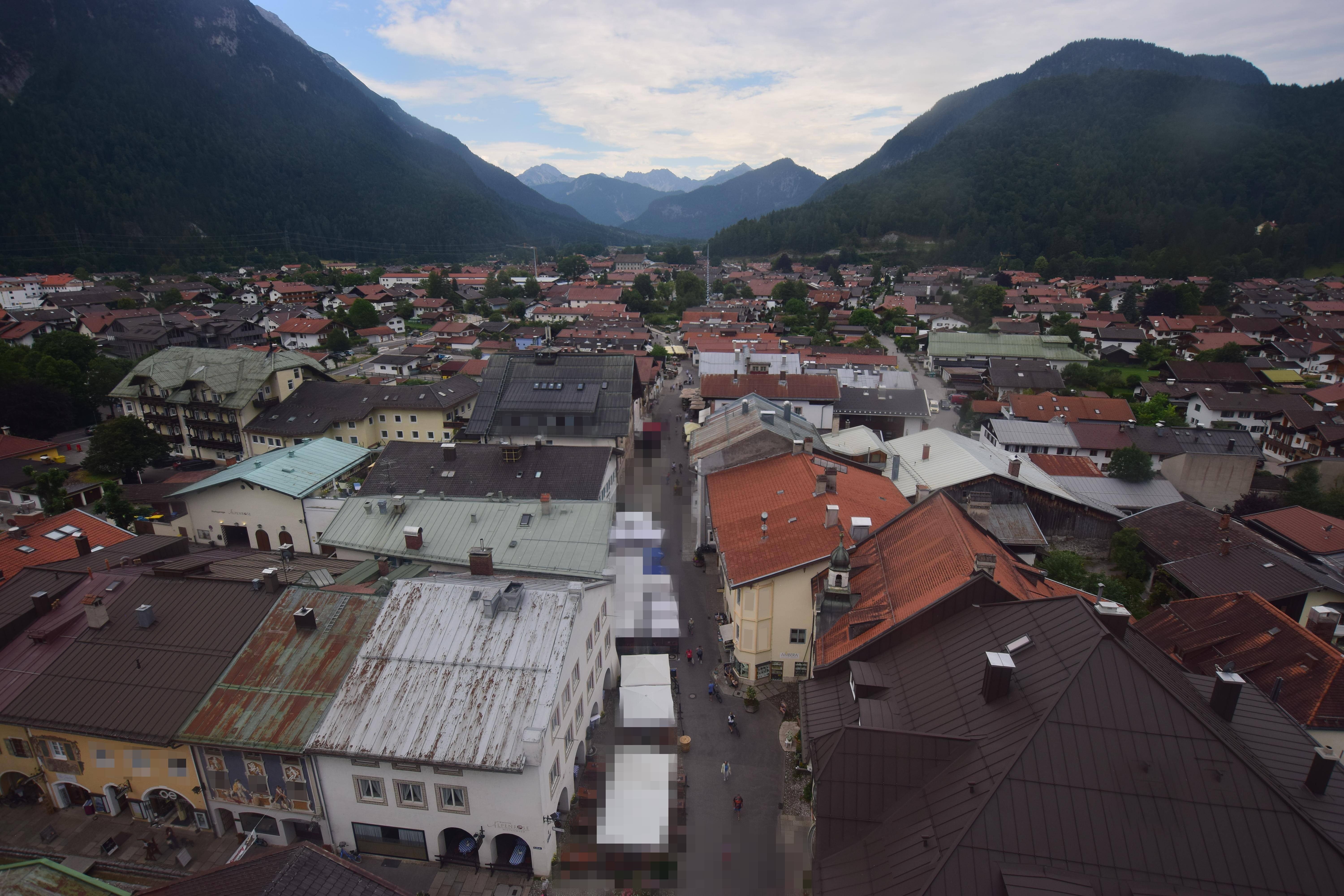 Archiv Foto Webcam Karwendel Mittenwald - Kirche