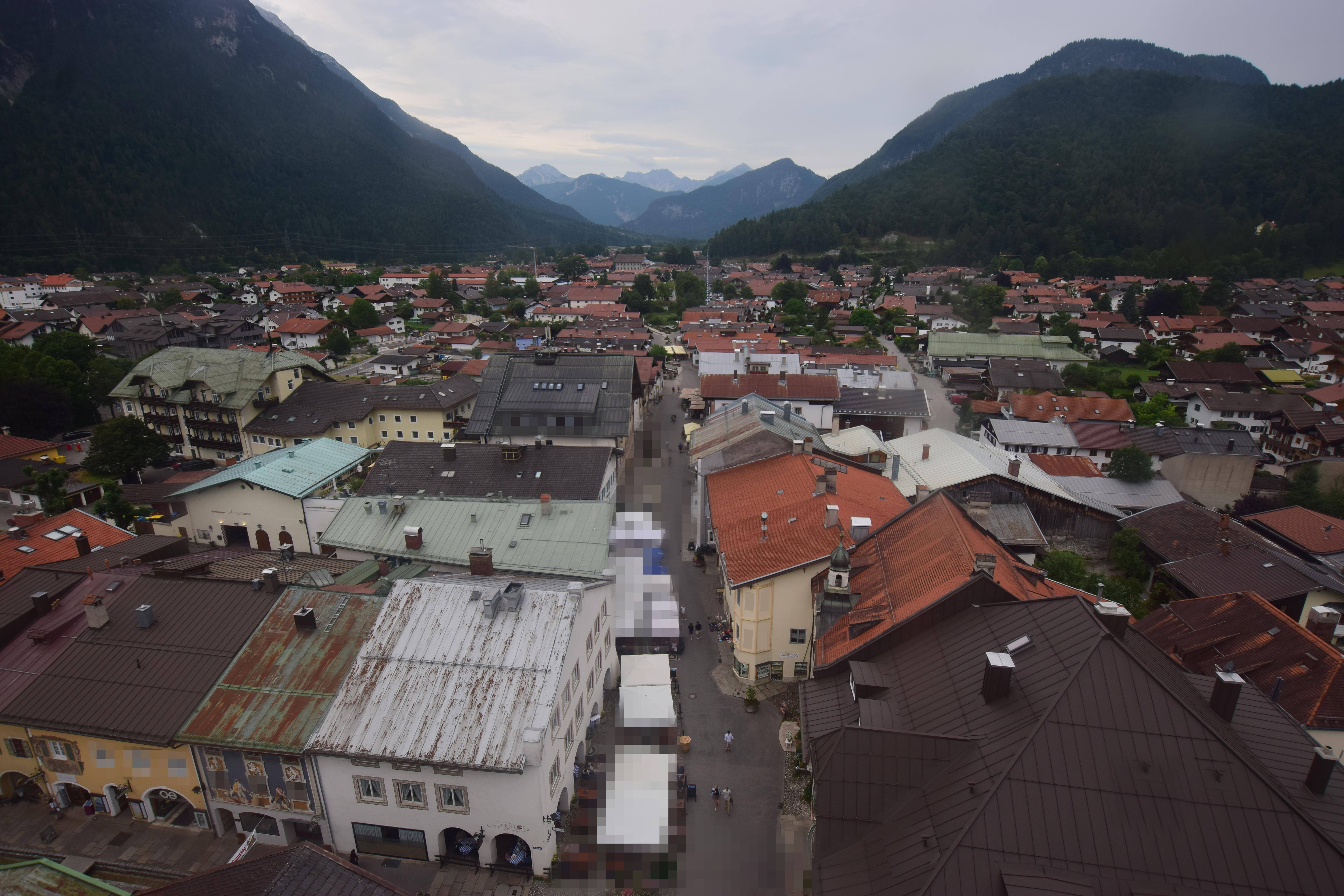 Archiv Foto Webcam Karwendel Mittenwald - Kirche