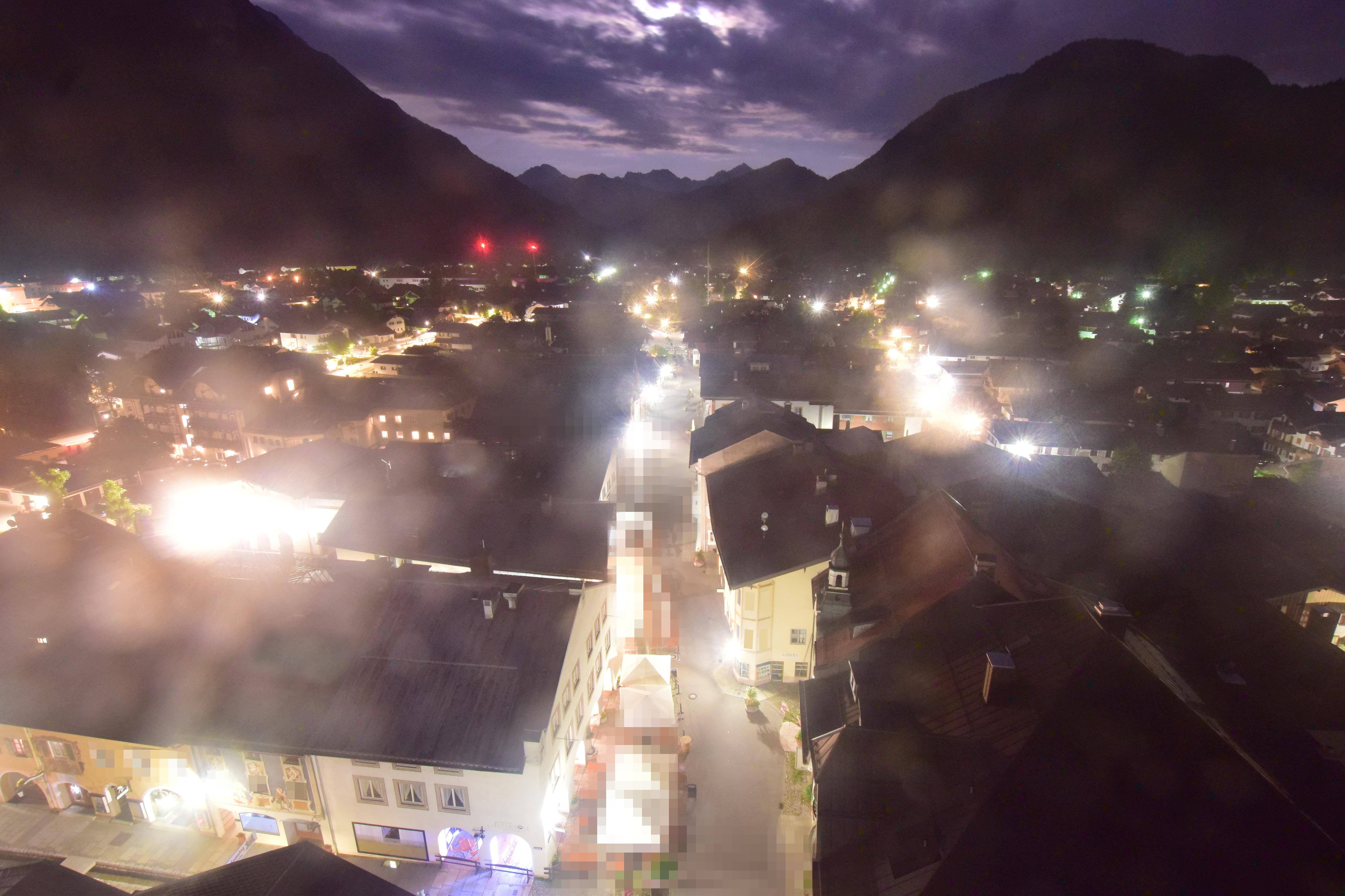 Archived image Webcam Karwendel Mittenwald - Church