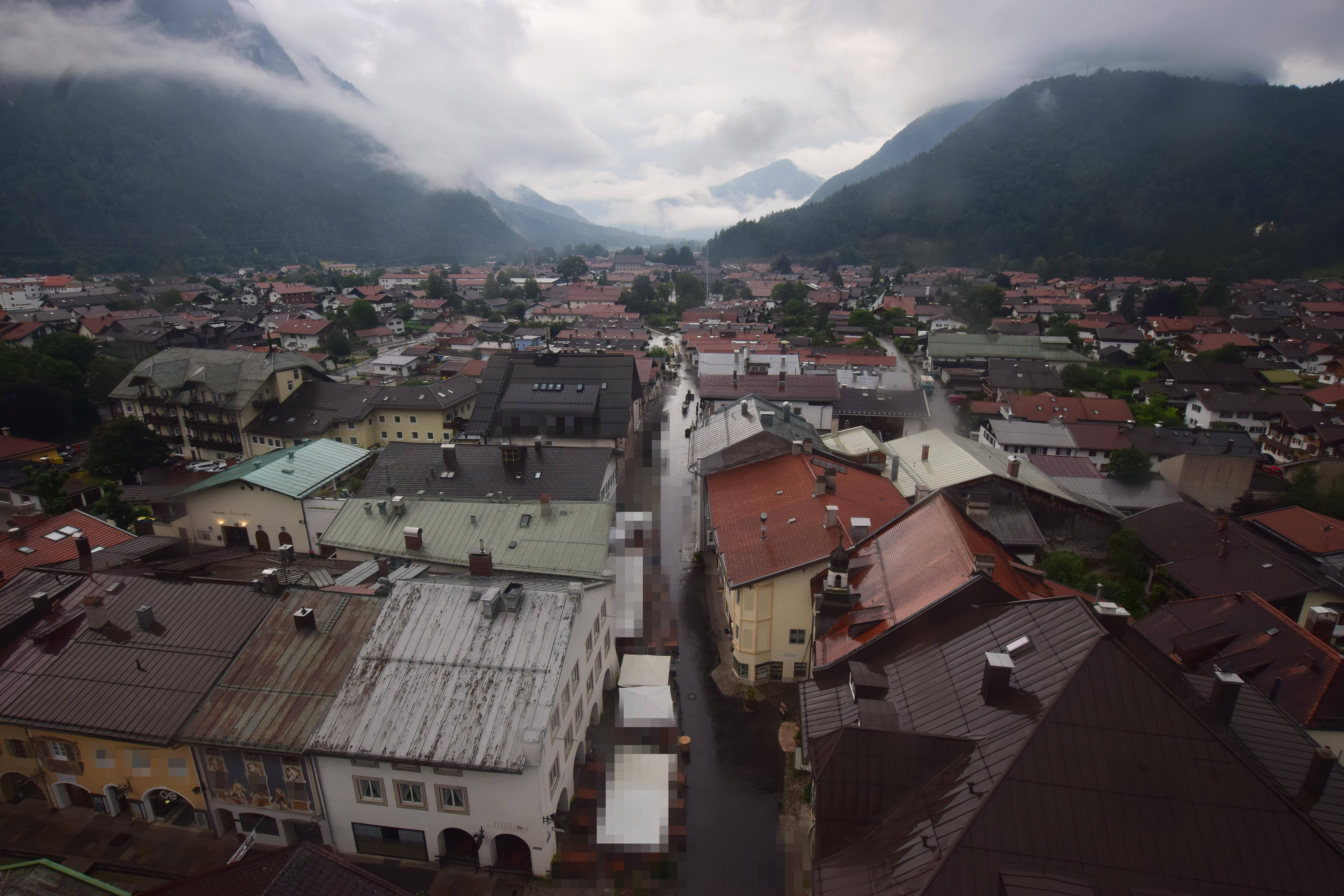 Archiv Foto Webcam Karwendel Mittenwald - Kirche