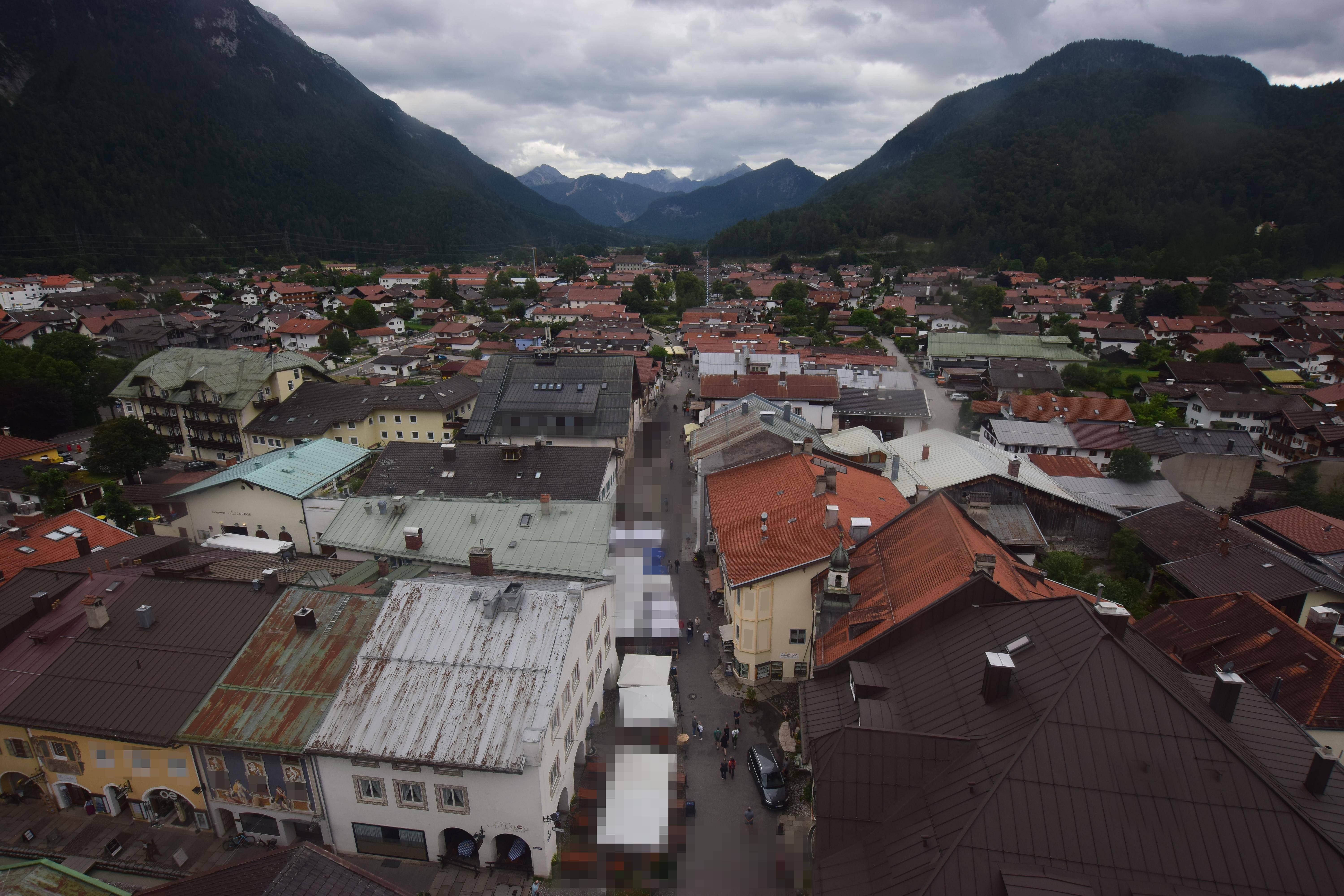 Archiv Foto Webcam Karwendel Mittenwald - Kirche