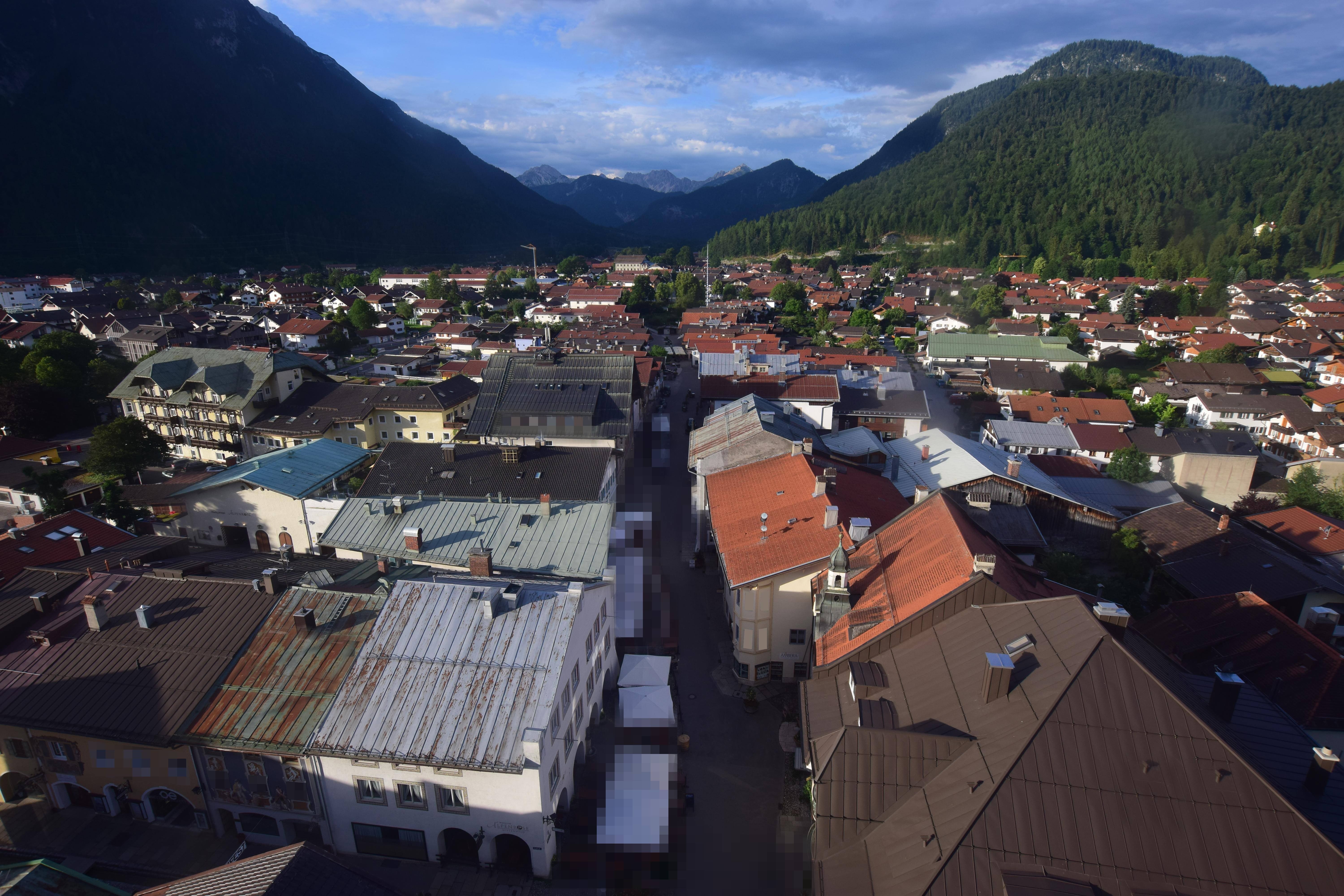 Archiv Foto Webcam Karwendel Mittenwald - Kirche
