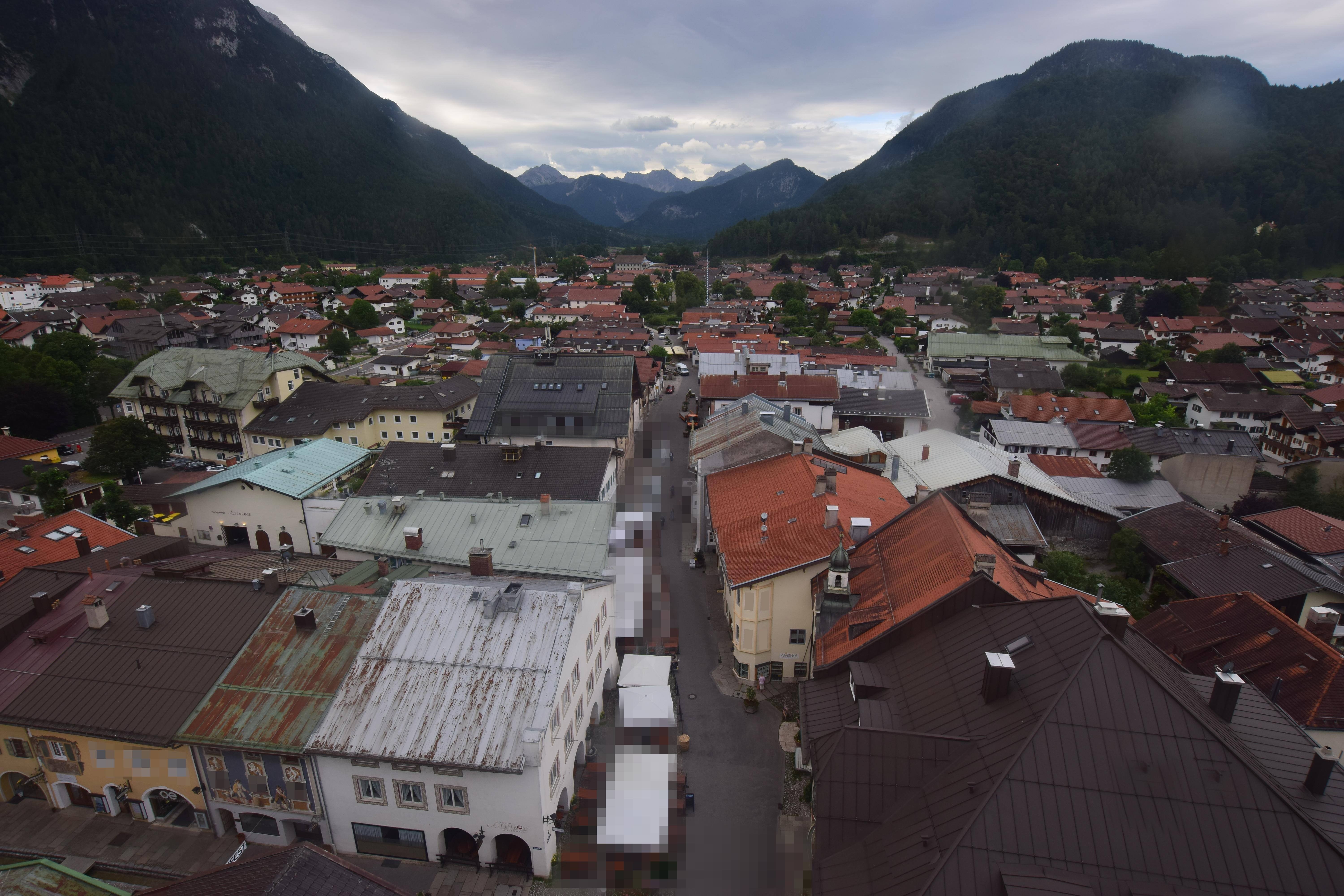 Archiv Foto Webcam Karwendel Mittenwald - Kirche