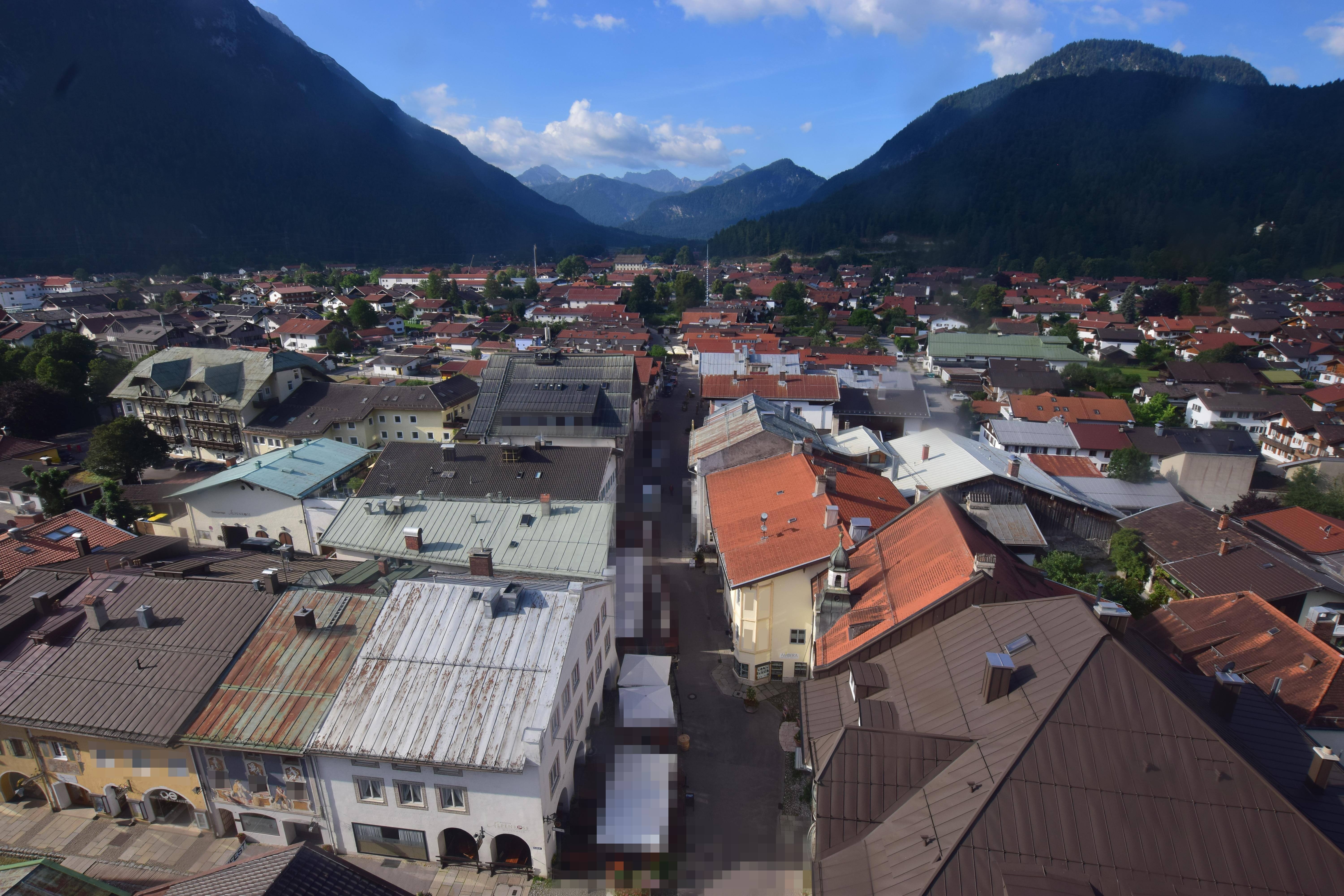Archiv Foto Webcam Karwendel Mittenwald - Kirche