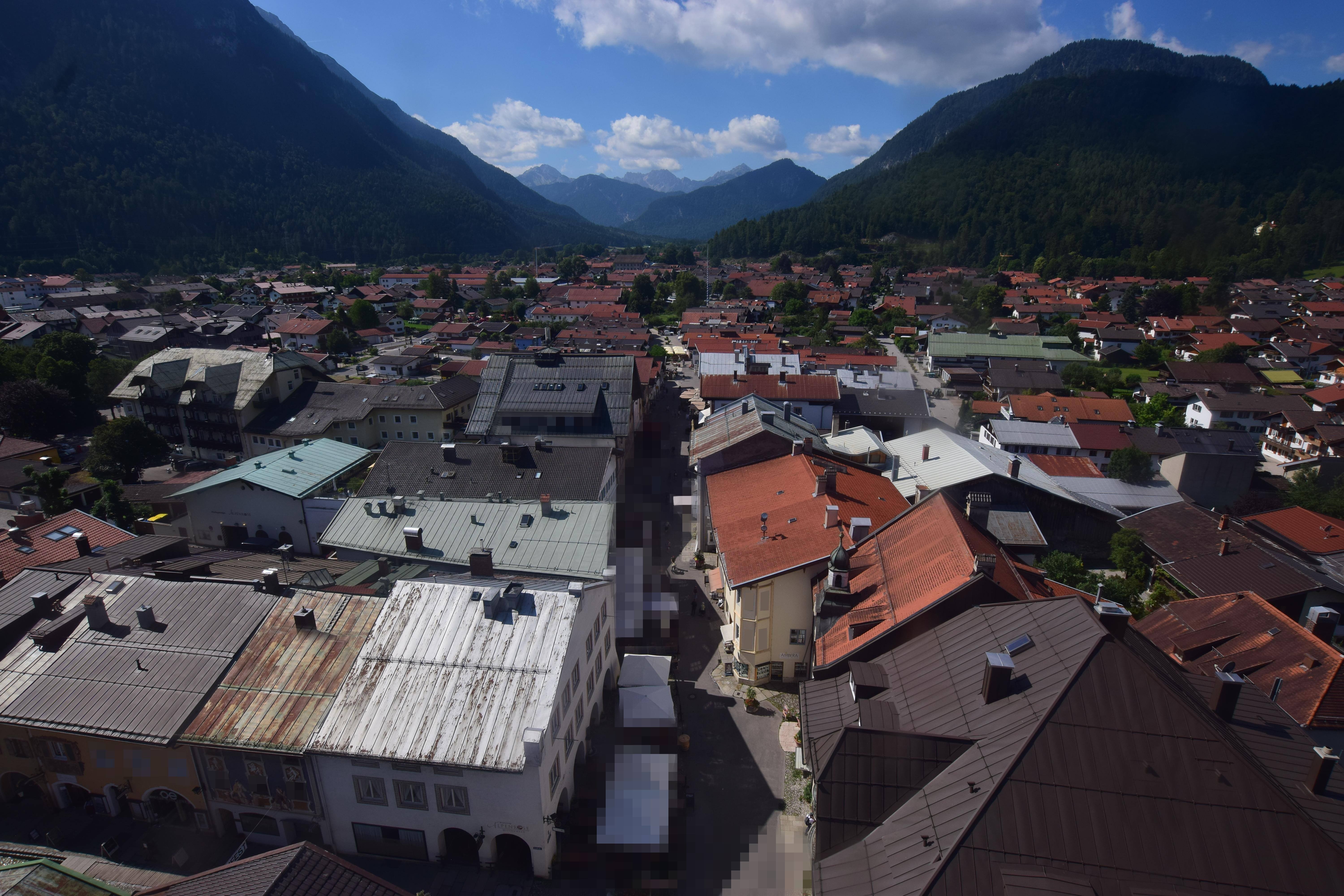 Archiv Foto Webcam Karwendel Mittenwald - Kirche