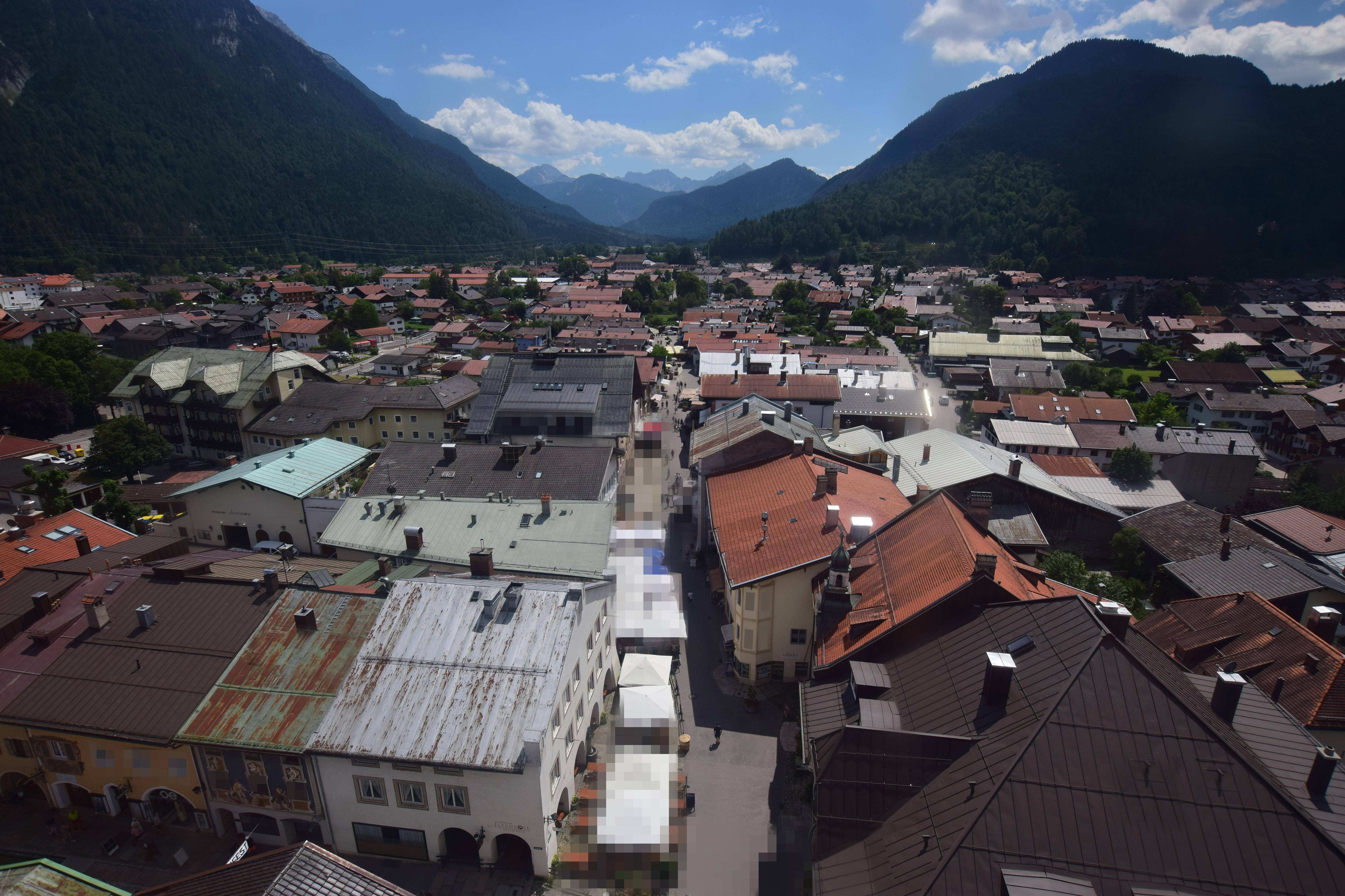 Archiv Foto Webcam Karwendel Mittenwald - Kirche