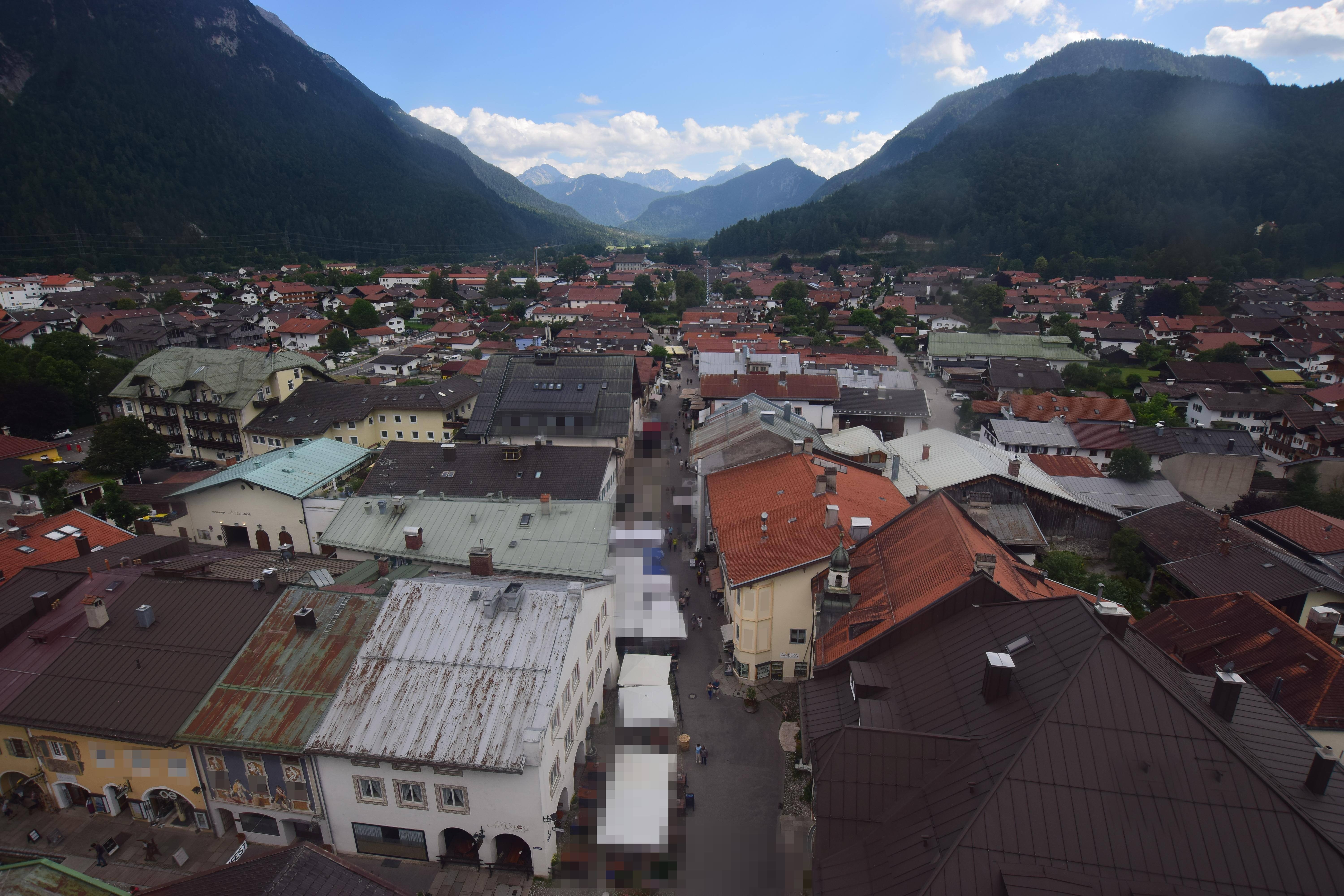 Archiv Foto Webcam Karwendel Mittenwald - Kirche