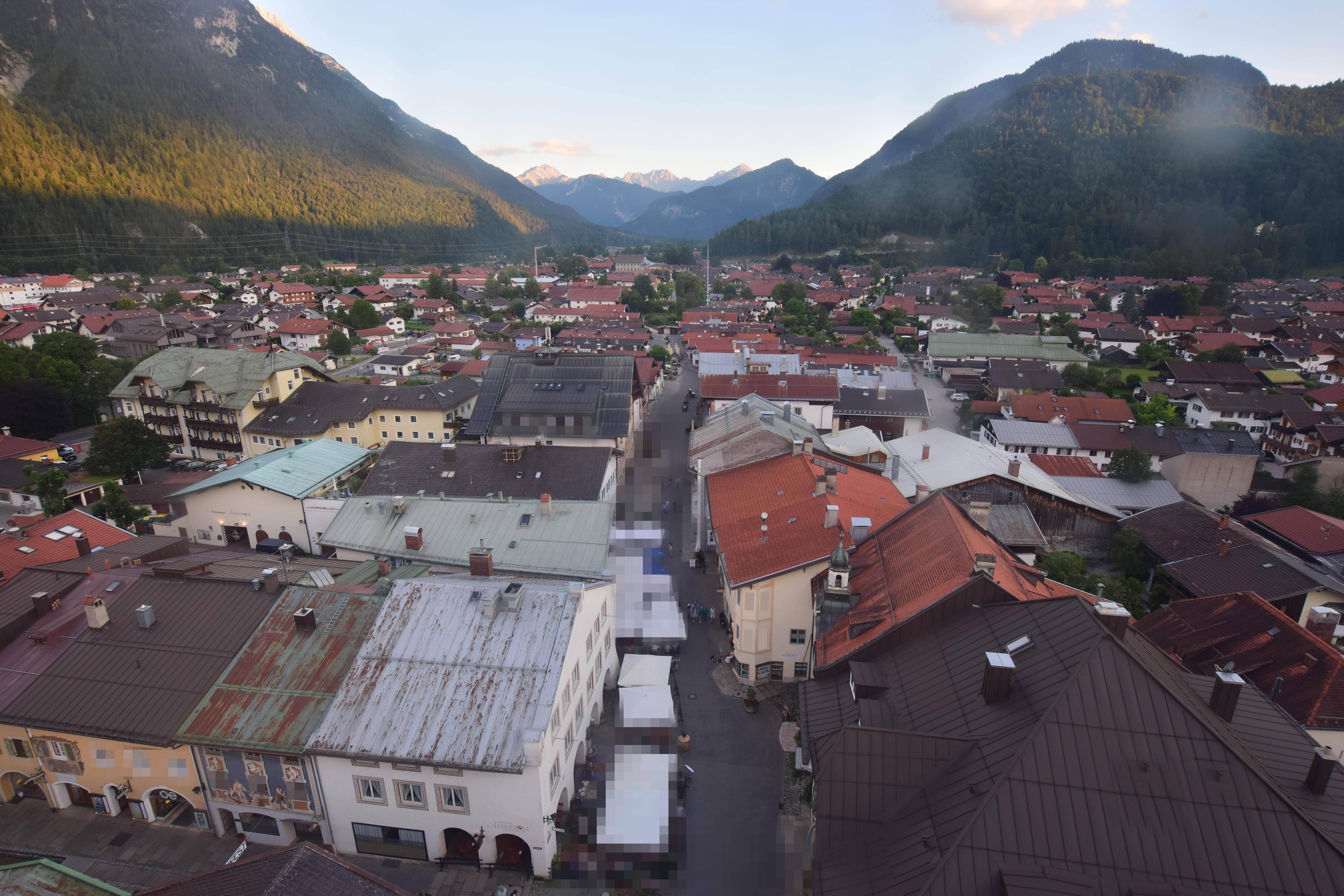 Archiv Foto Webcam Karwendel Mittenwald - Kirche