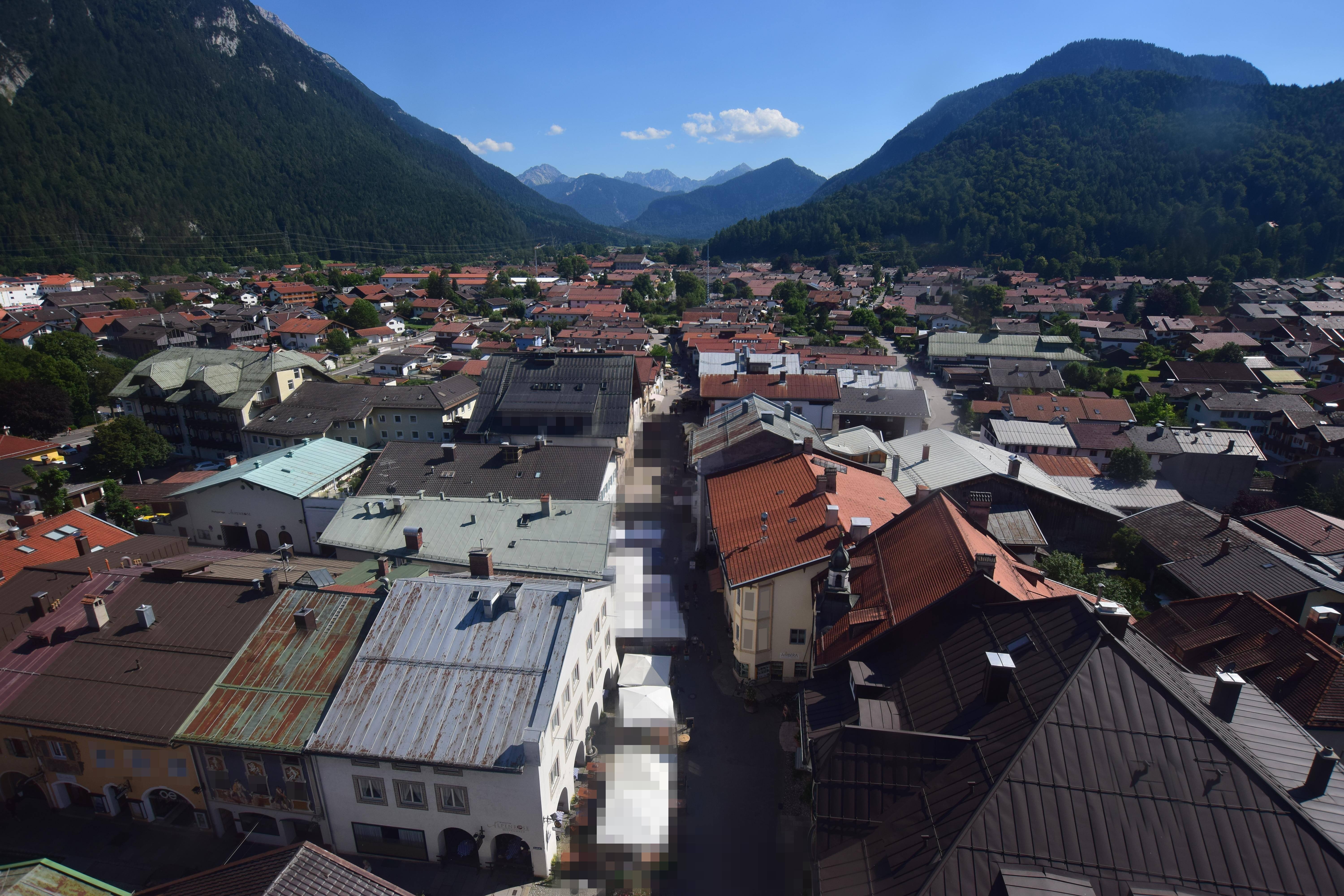 Archiv Foto Webcam Karwendel Mittenwald - Kirche