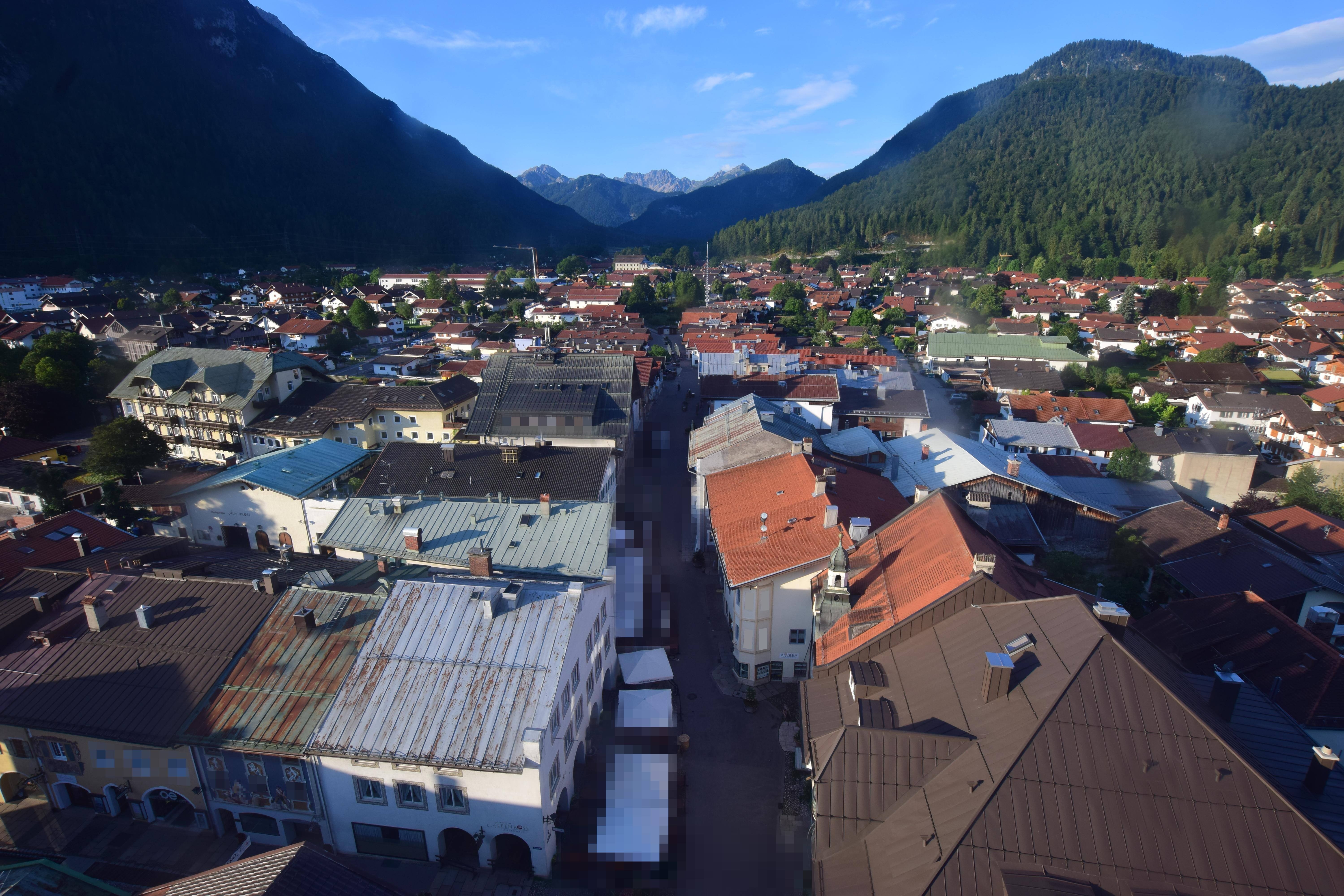 Archiv Foto Webcam Karwendel Mittenwald - Kirche