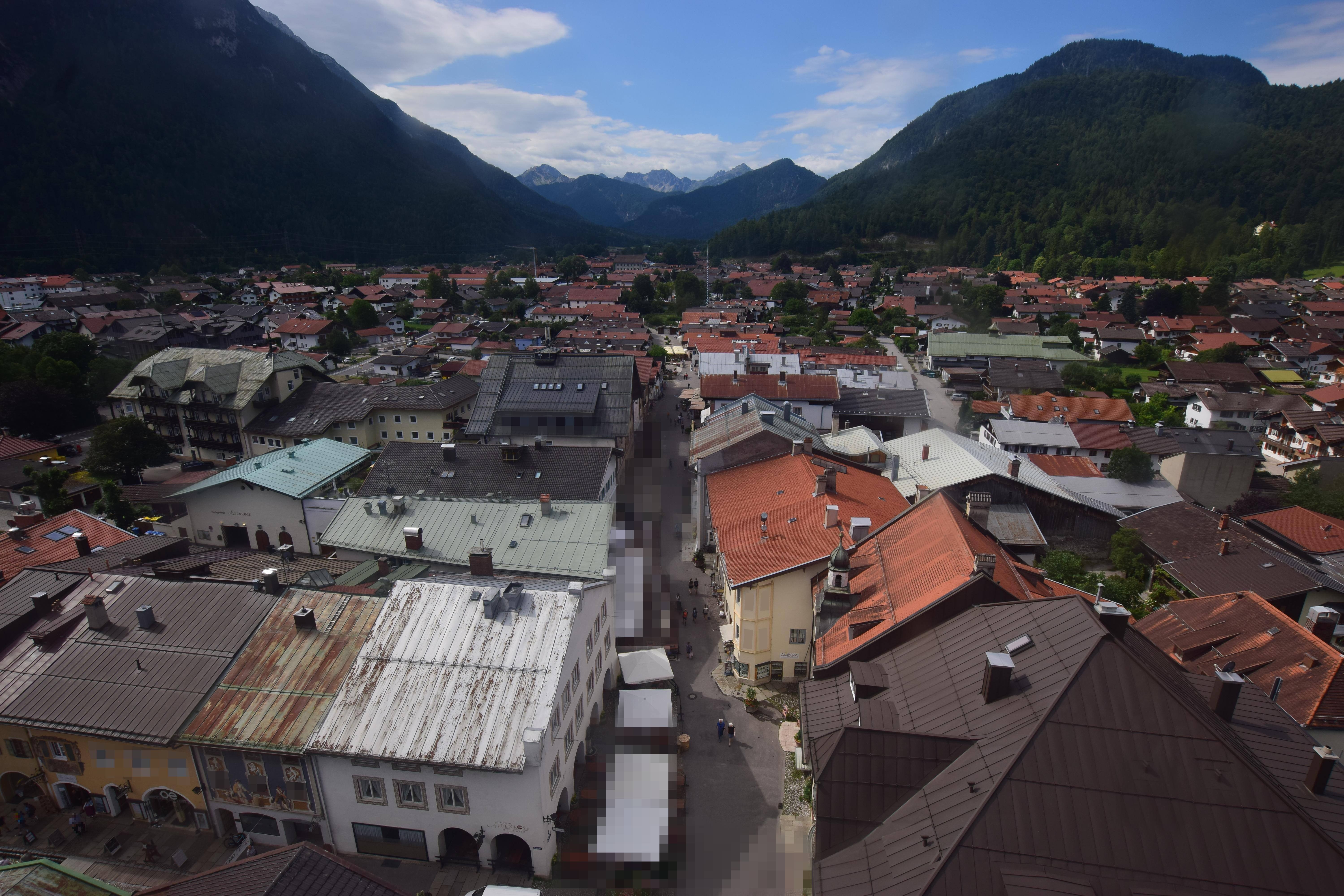 Archiv Foto Webcam Karwendel Mittenwald - Kirche