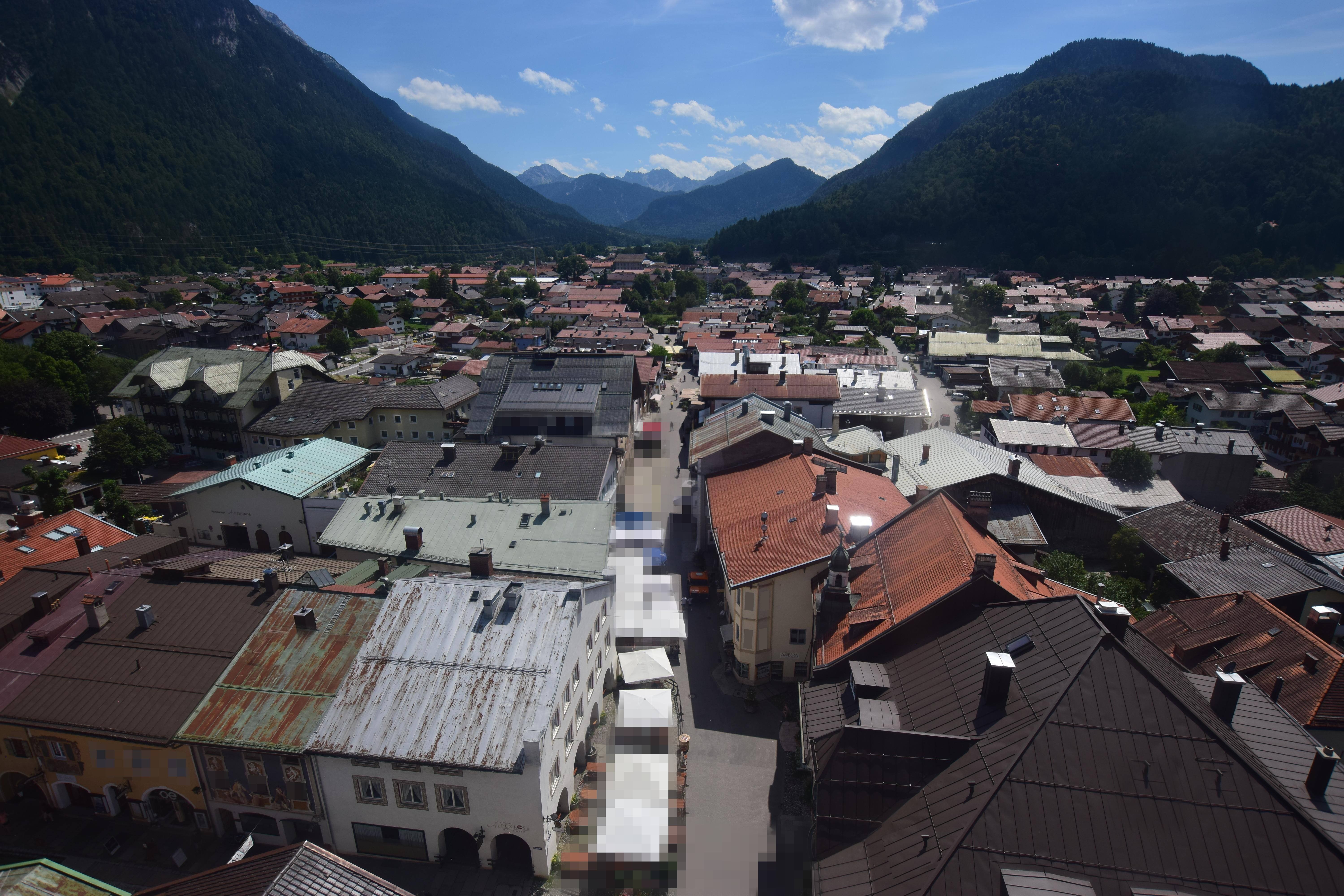 Archiv Foto Webcam Karwendel Mittenwald - Kirche