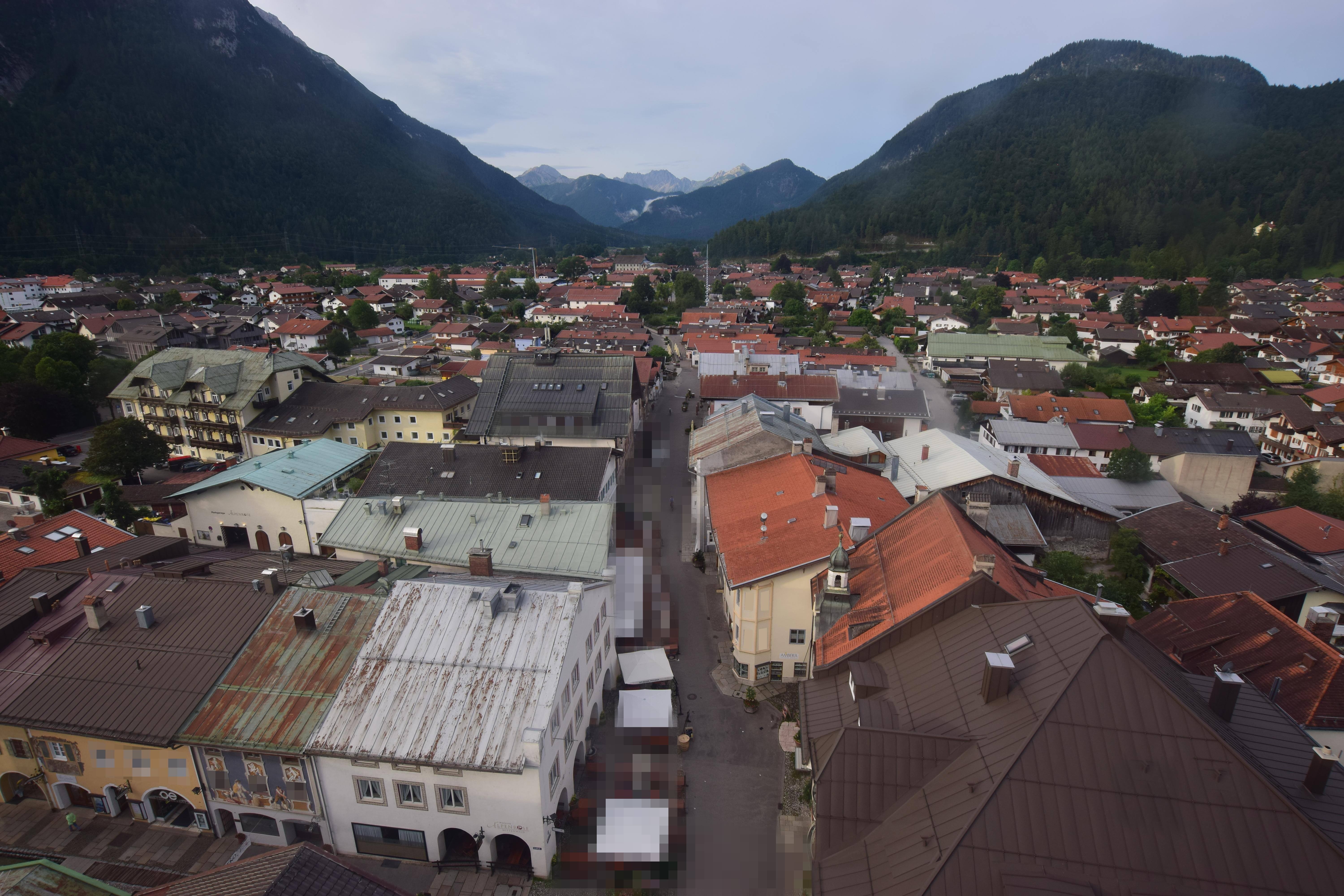 Archiv Foto Webcam Karwendel Mittenwald - Kirche