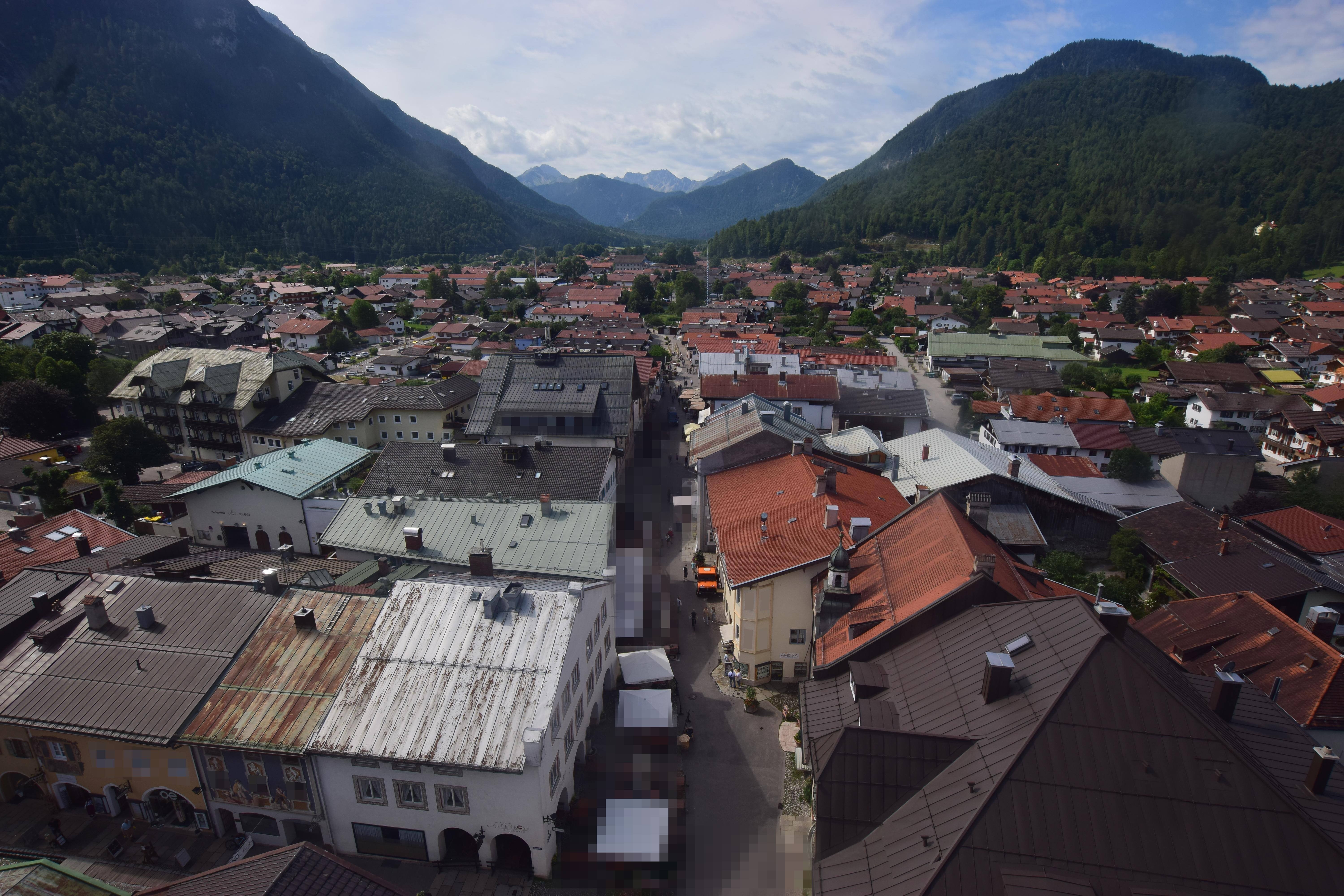 Archiv Foto Webcam Karwendel Mittenwald - Kirche