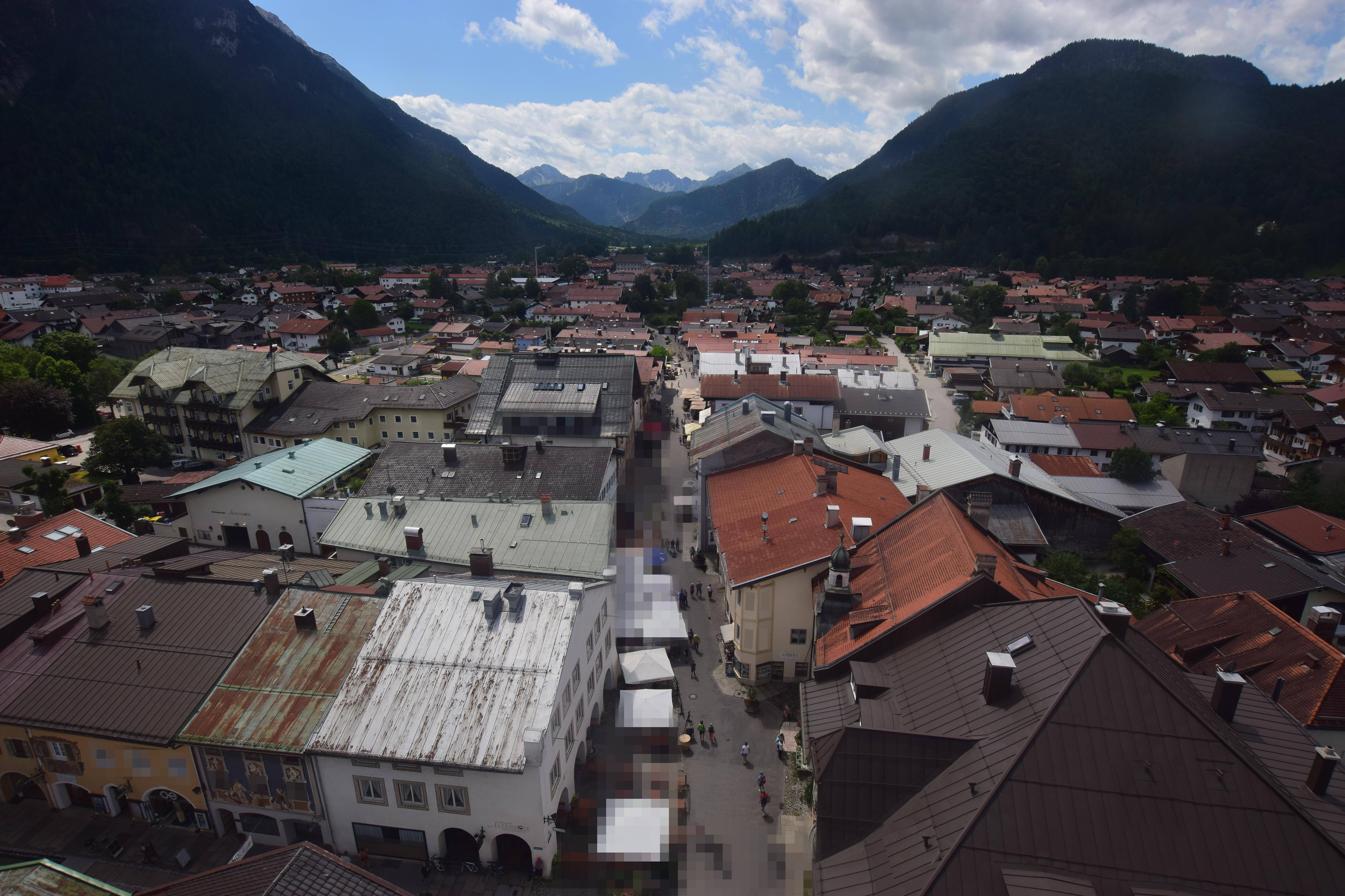 Archiv Foto Webcam Karwendel Mittenwald - Kirche