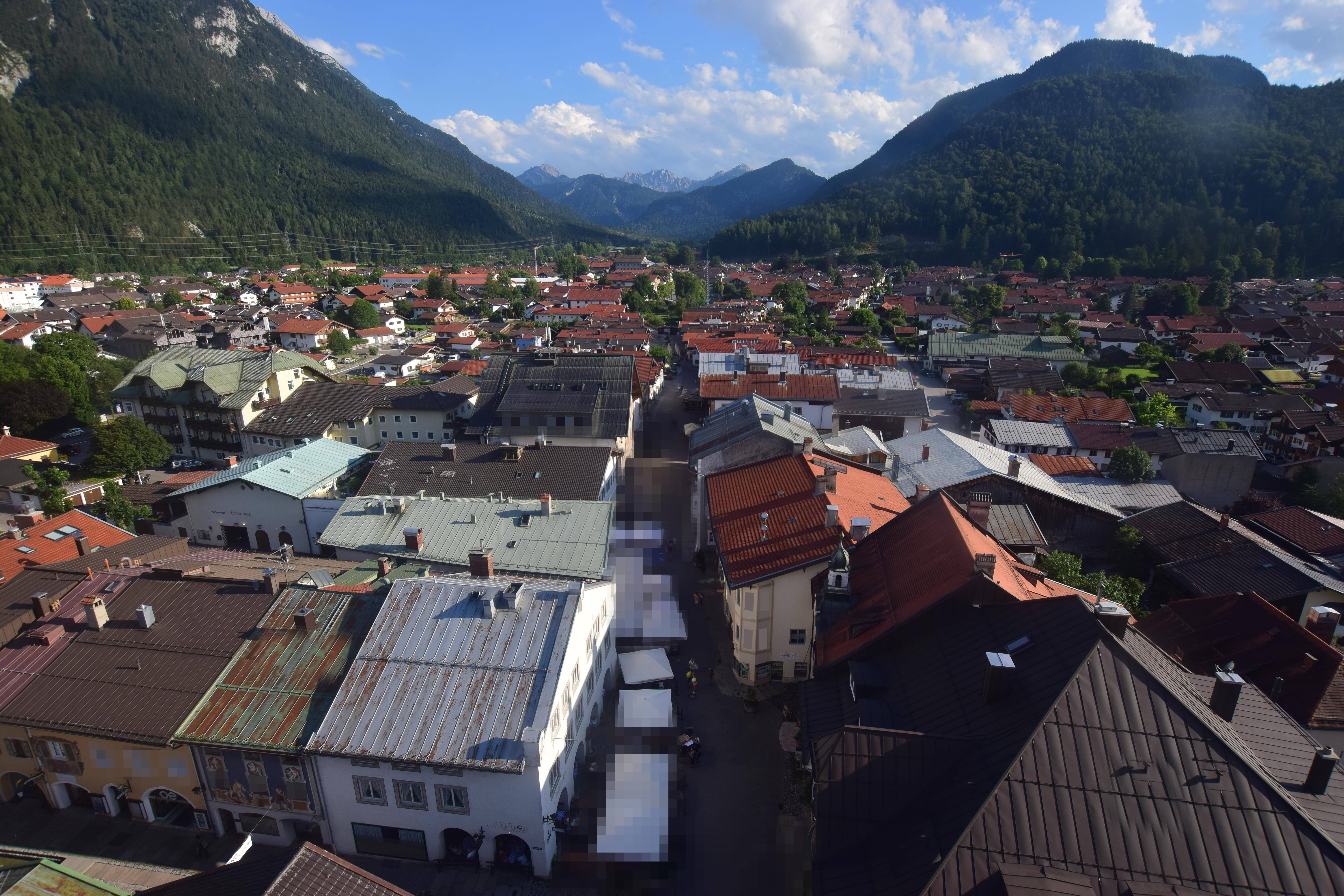 Archiv Foto Webcam Karwendel Mittenwald - Kirche