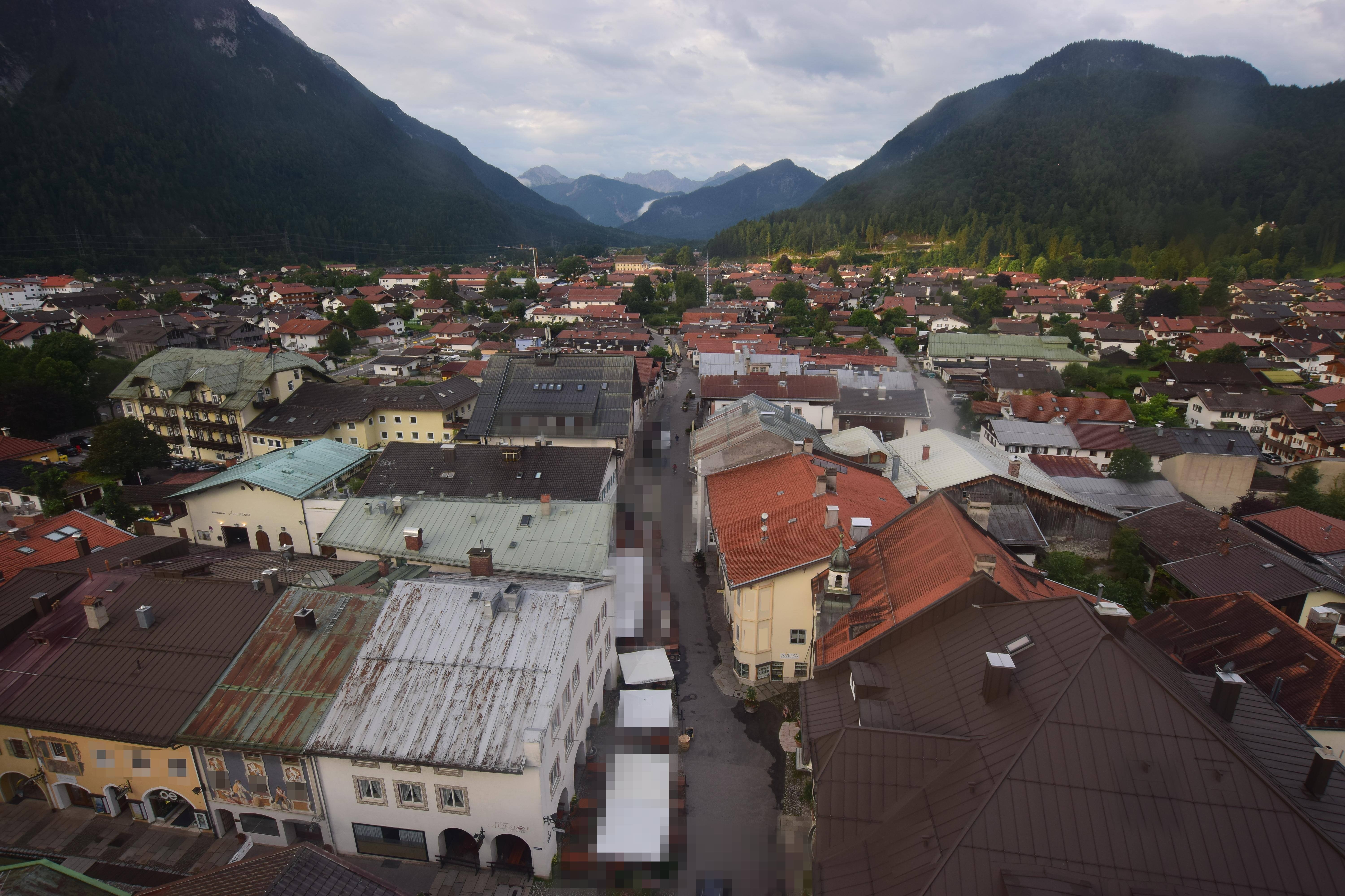 Archiv Foto Webcam Karwendel Mittenwald - Kirche