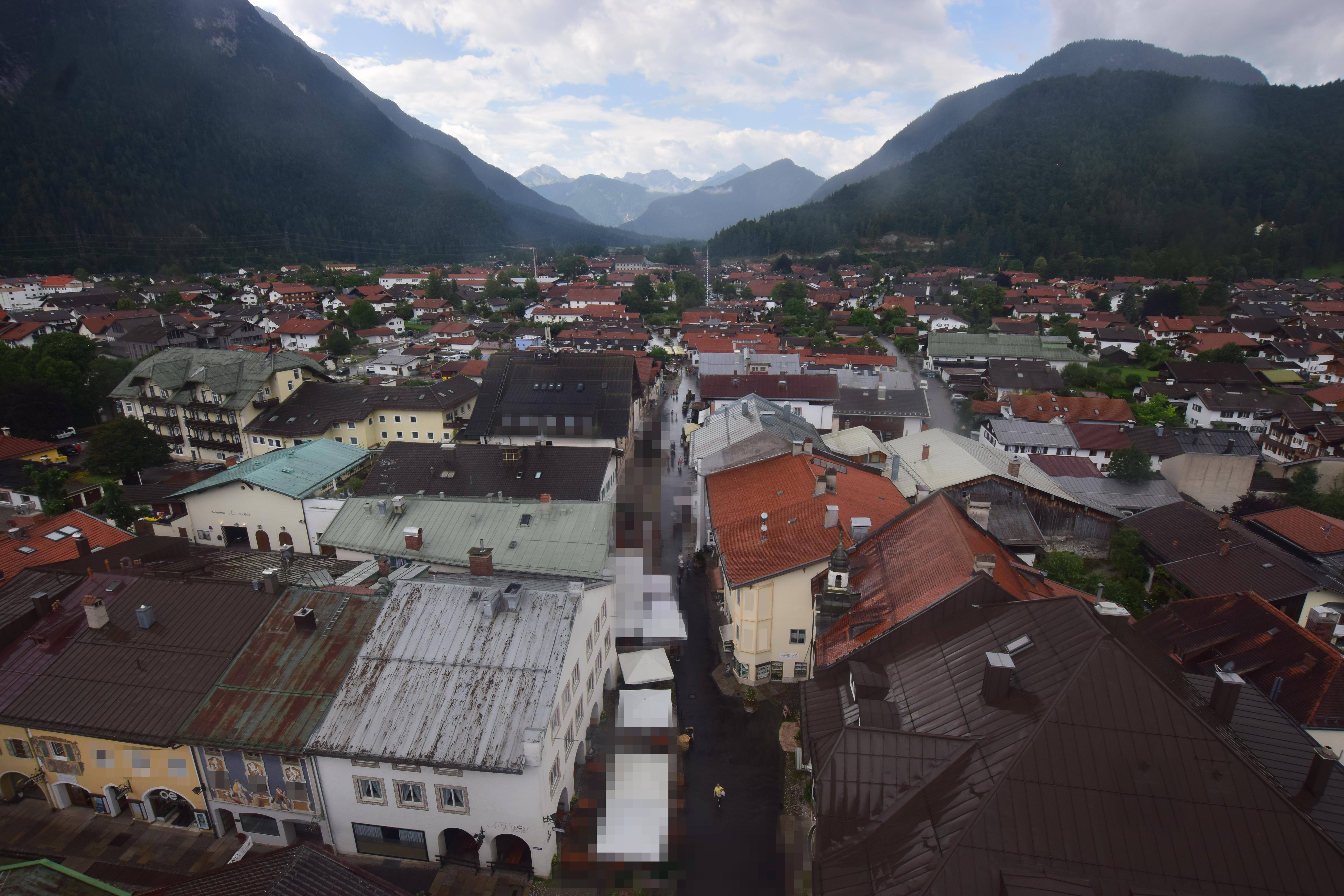 Archiv Foto Webcam Karwendel Mittenwald - Kirche