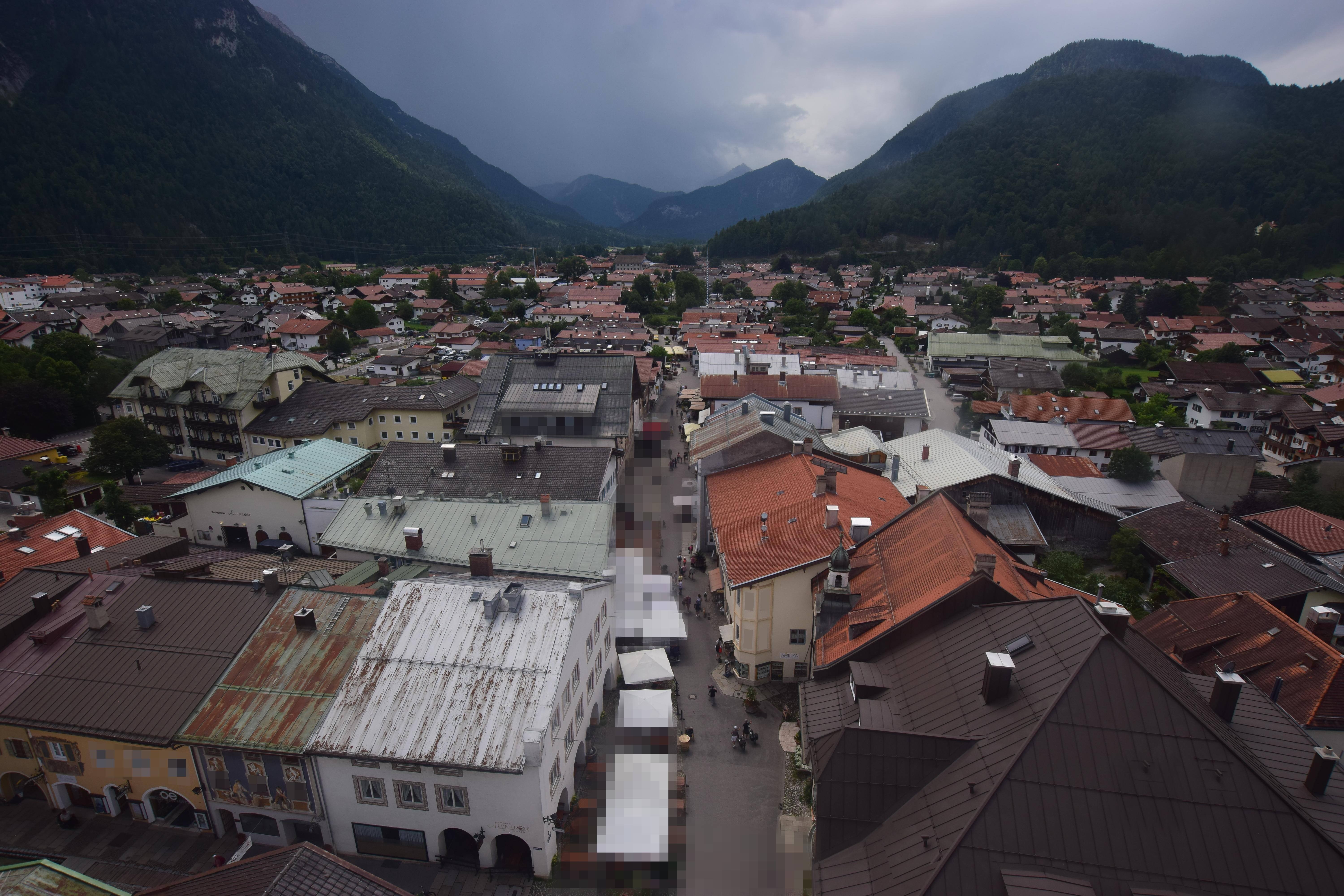 Archiv Foto Webcam Karwendel Mittenwald - Kirche