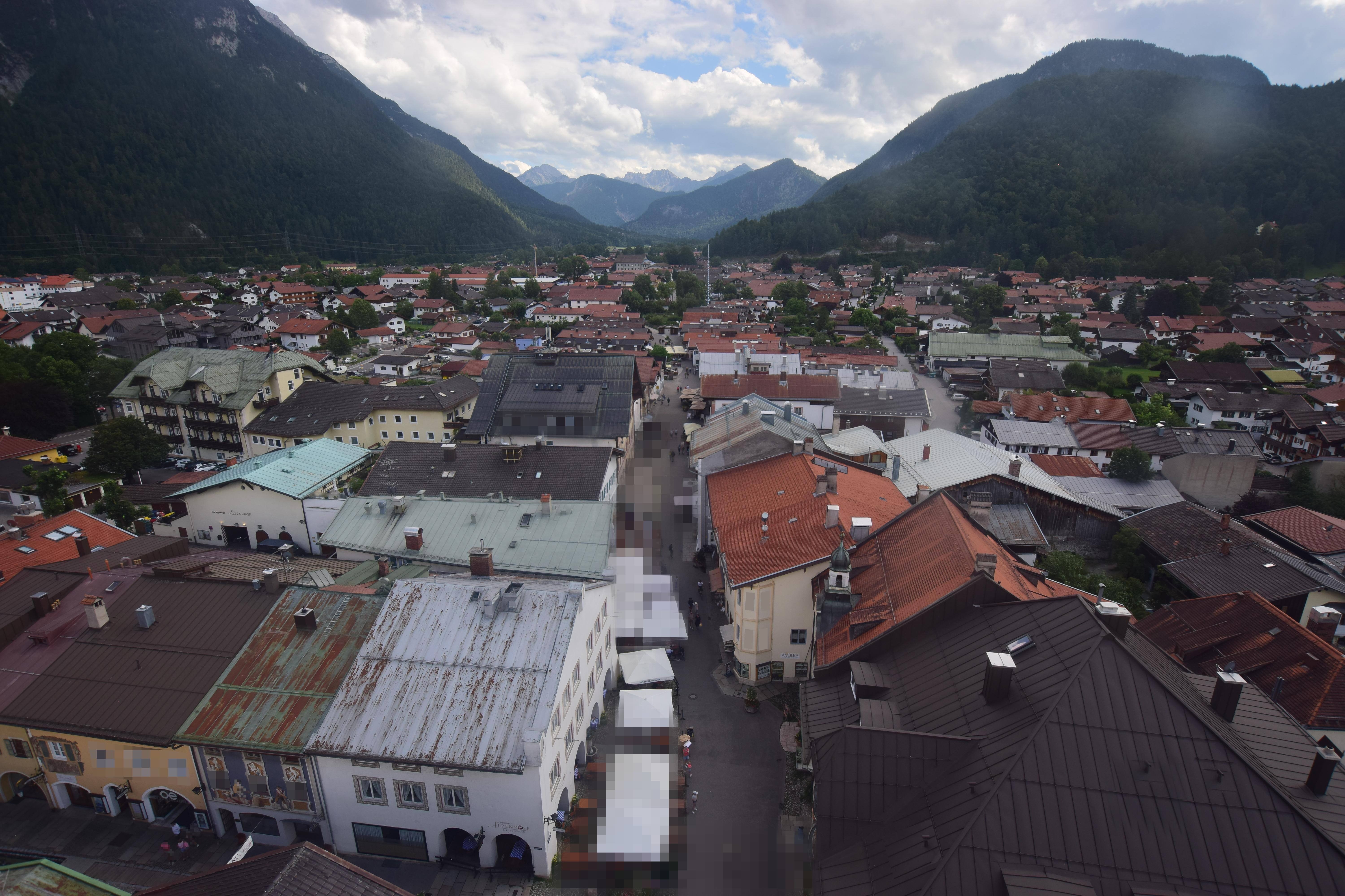 Archiv Foto Webcam Karwendel Mittenwald - Kirche
