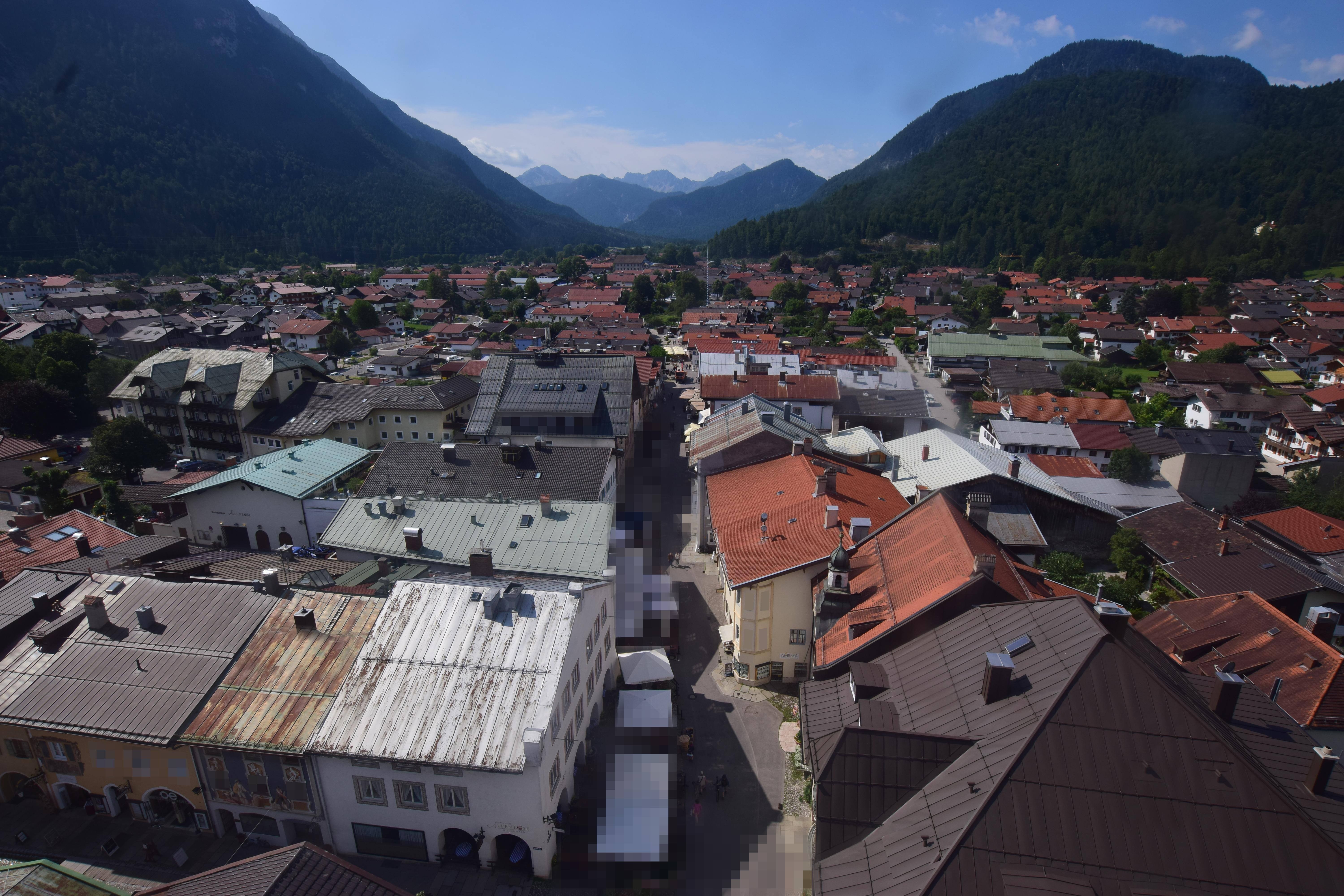 Archiv Foto Webcam Karwendel Mittenwald - Kirche