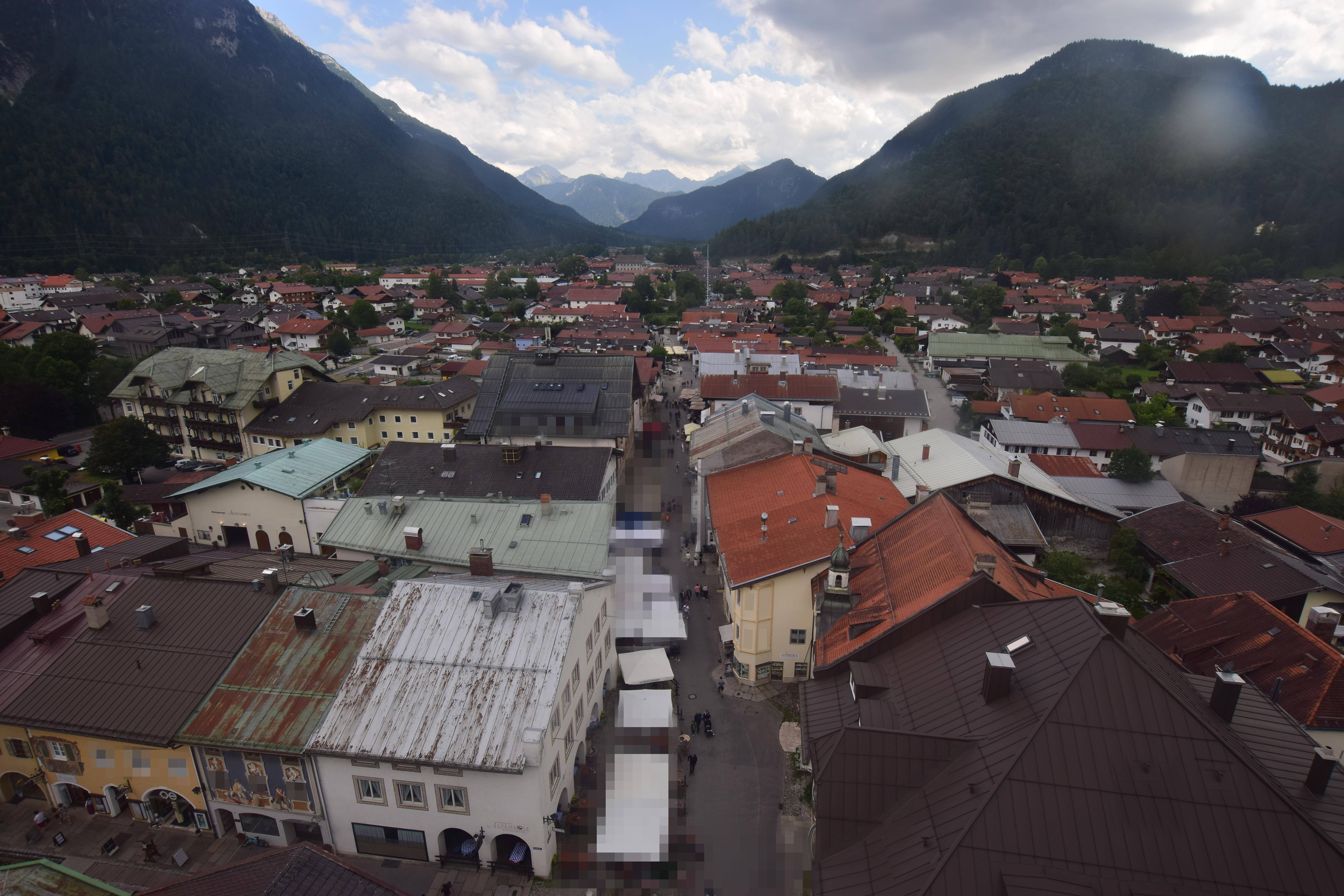 Archiv Foto Webcam Karwendel Mittenwald - Kirche