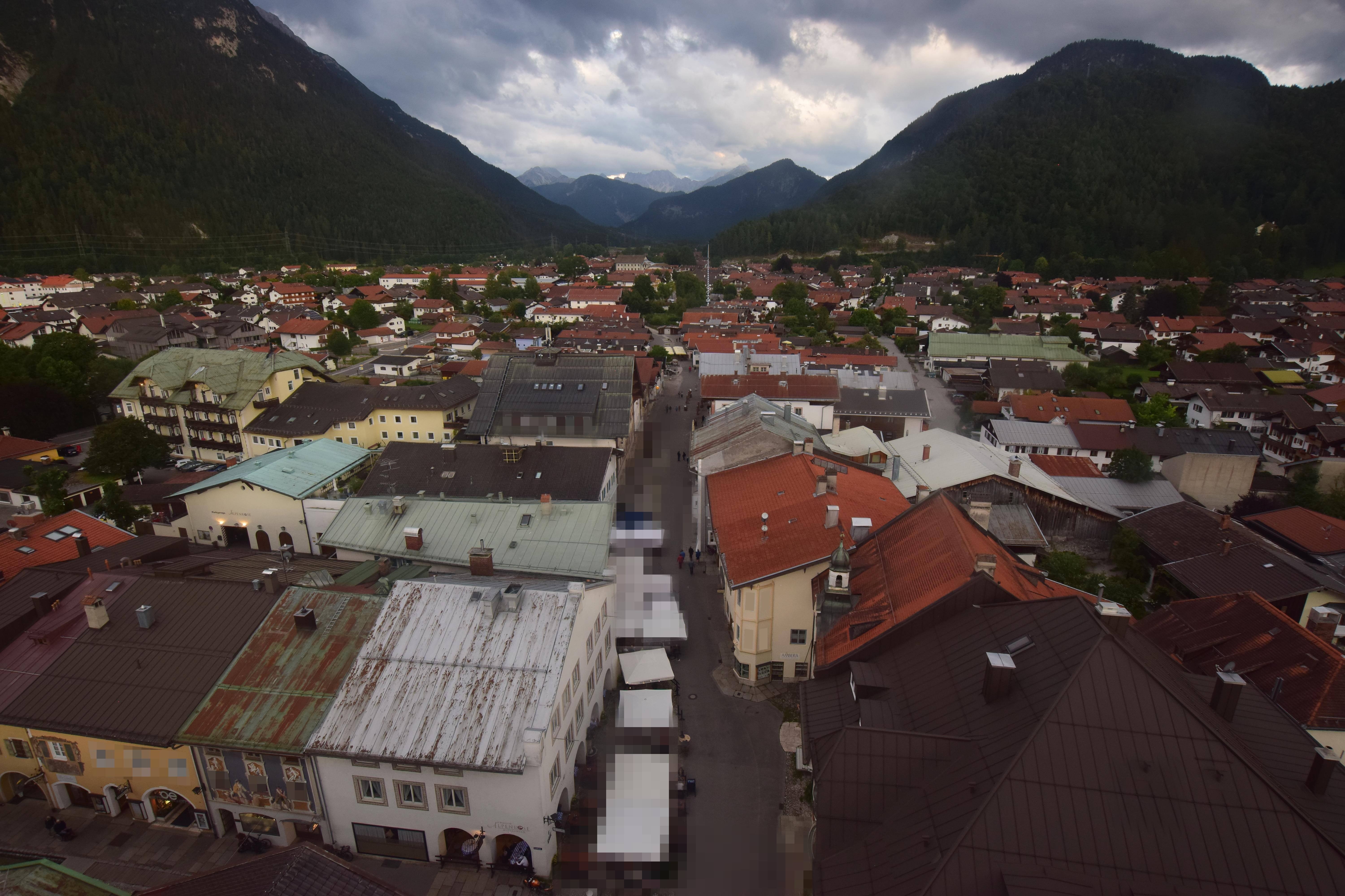 Archiv Foto Webcam Karwendel Mittenwald - Kirche