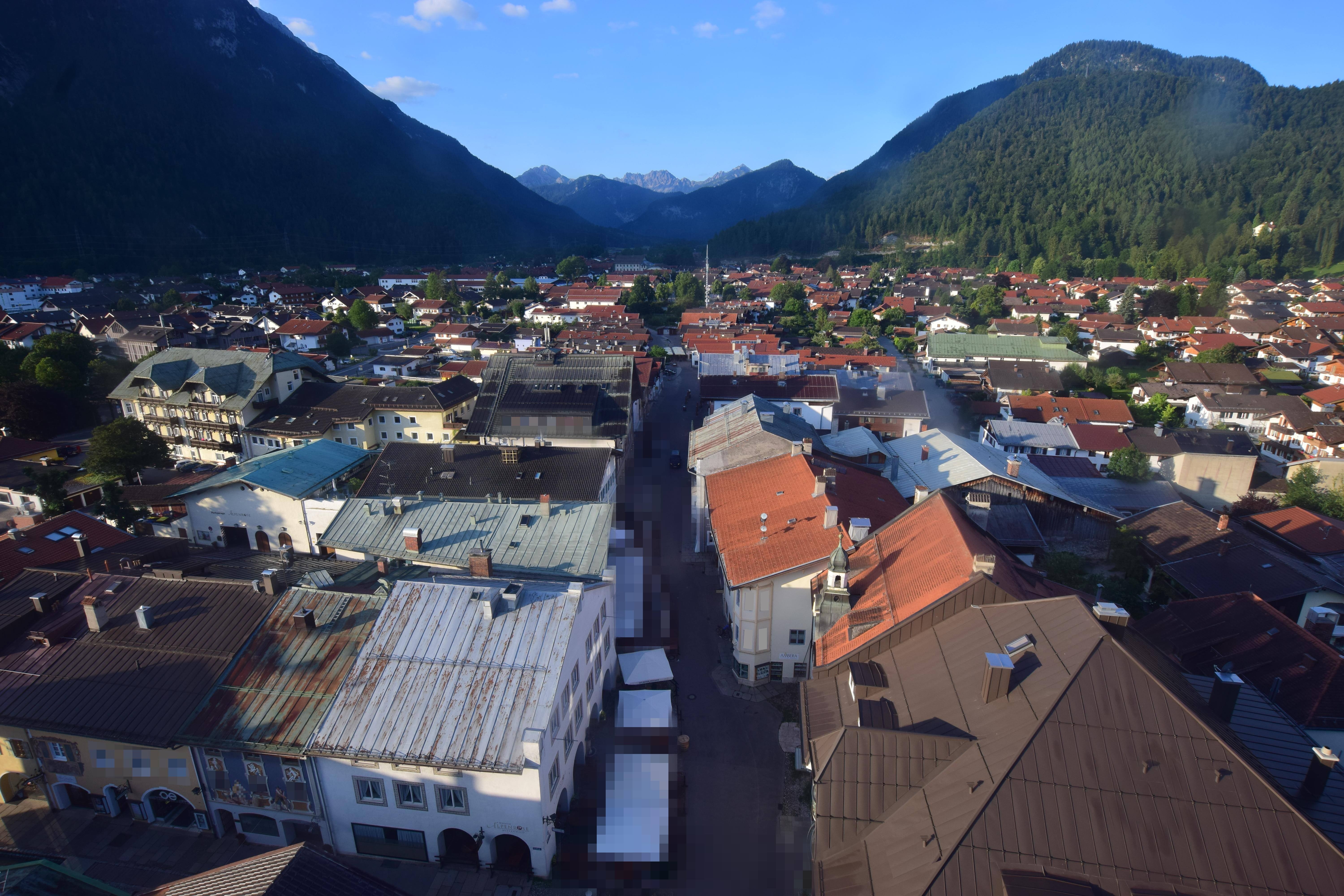 Archiv Foto Webcam Karwendel Mittenwald - Kirche