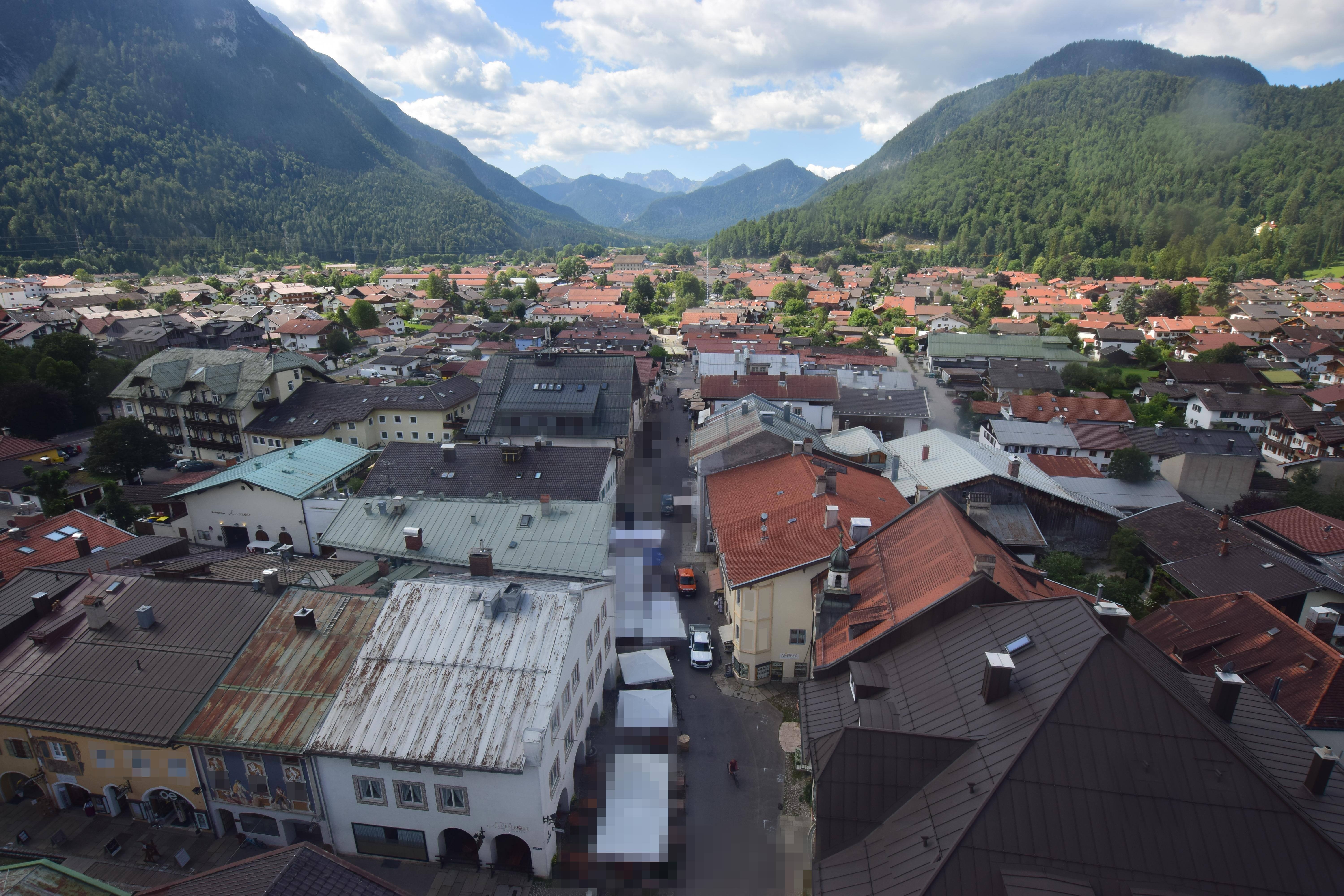 Archiv Foto Webcam Karwendel Mittenwald - Kirche