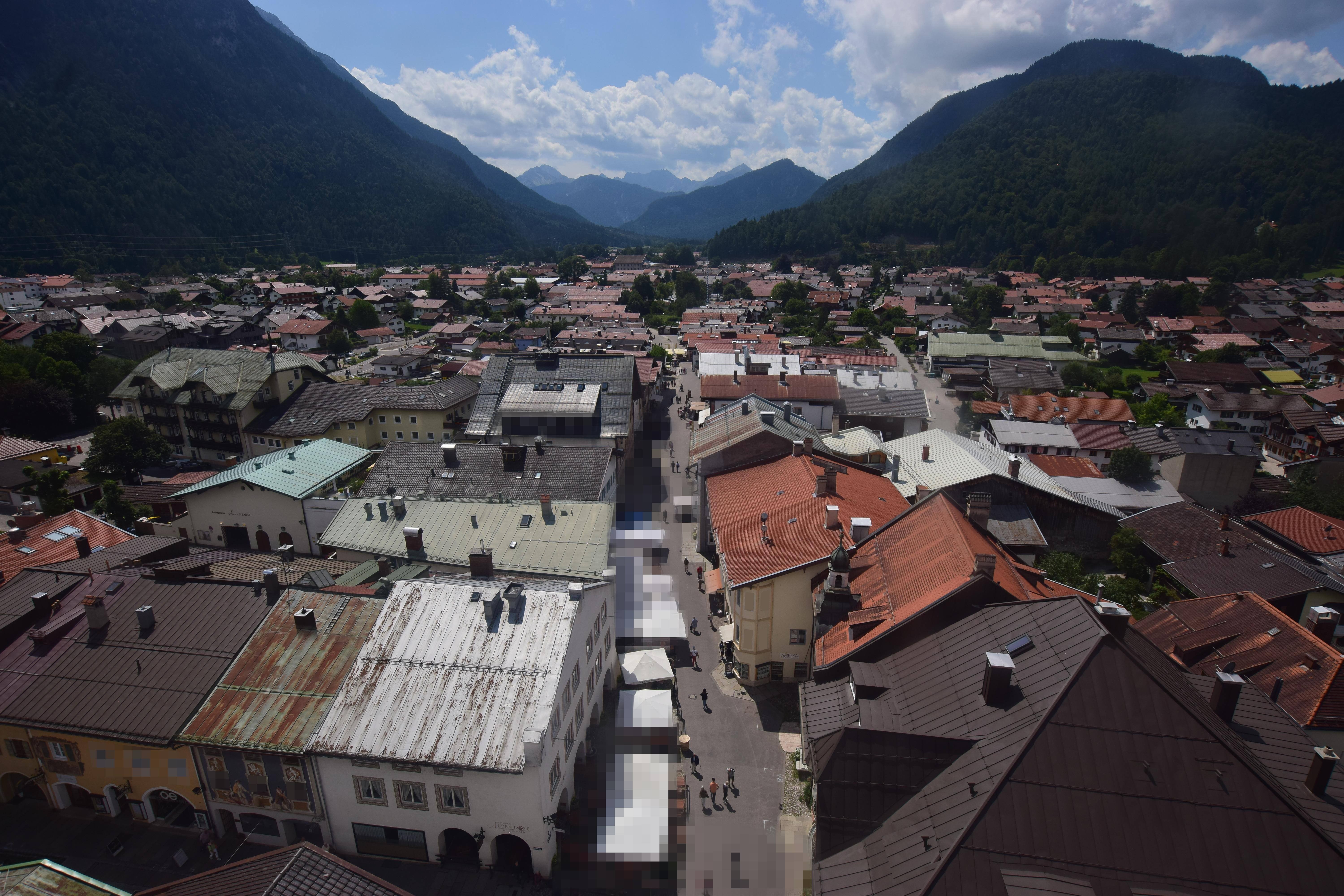 Archiv Foto Webcam Karwendel Mittenwald - Kirche