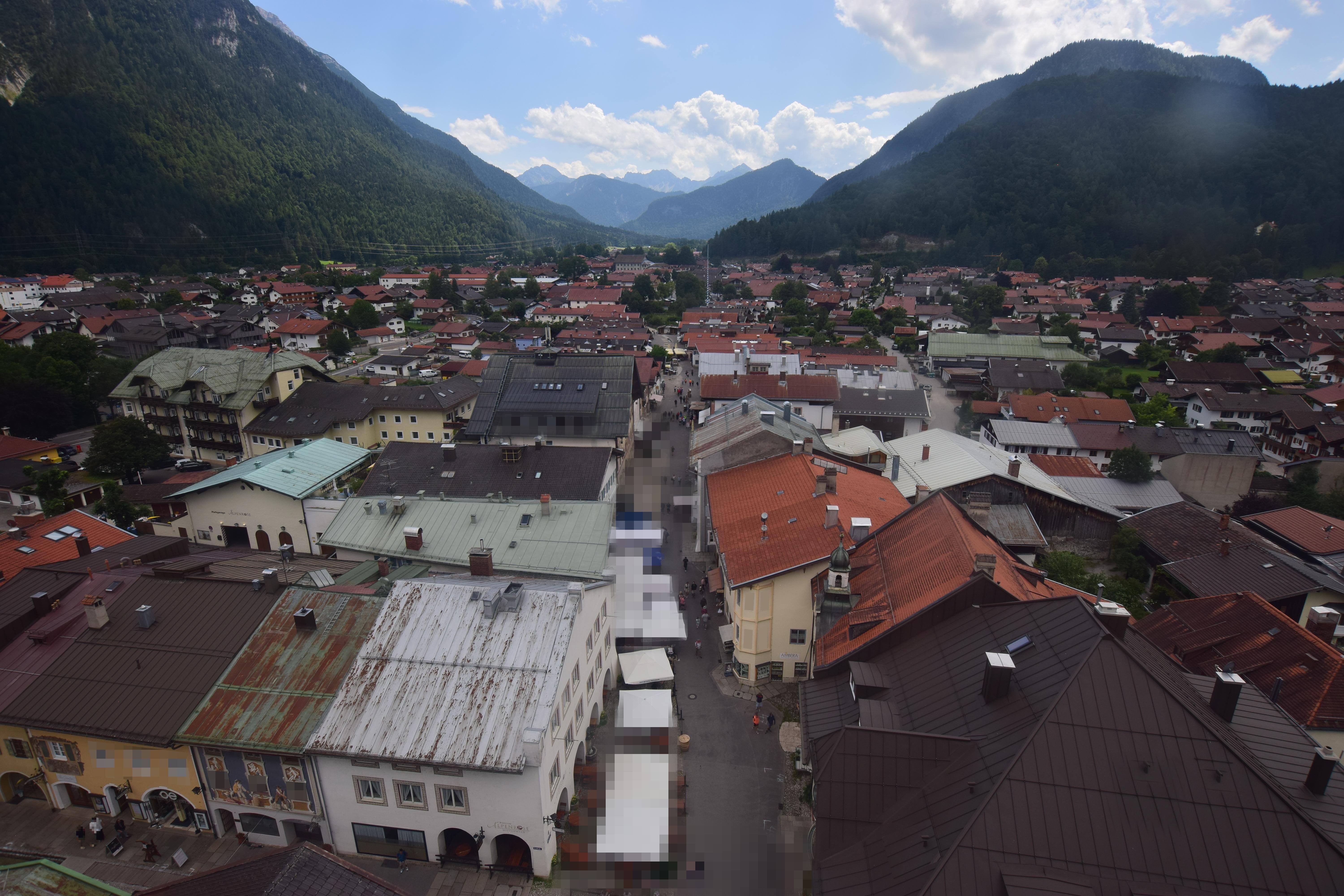 Archiv Foto Webcam Karwendel Mittenwald - Kirche