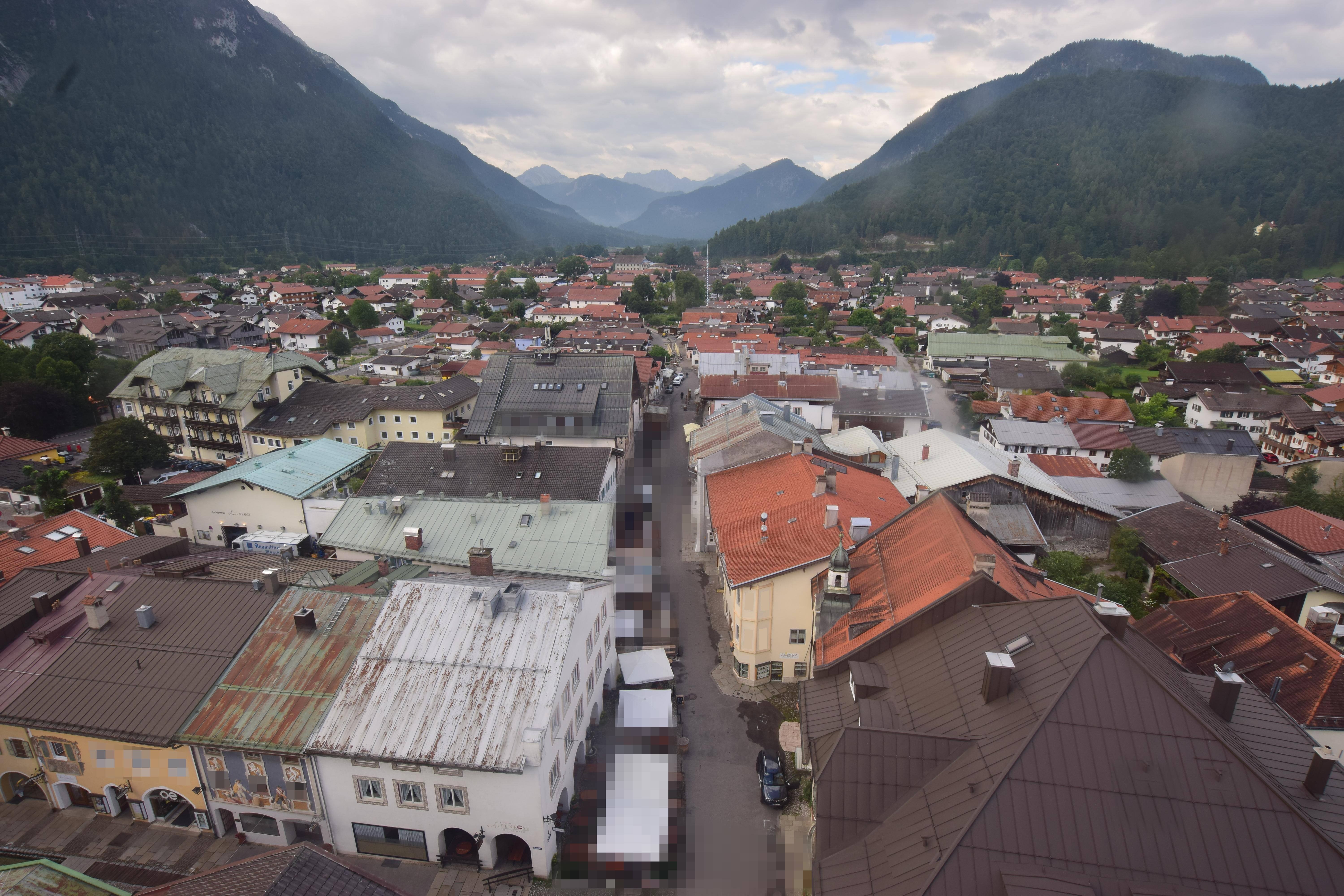 Archiv Foto Webcam Karwendel Mittenwald - Kirche