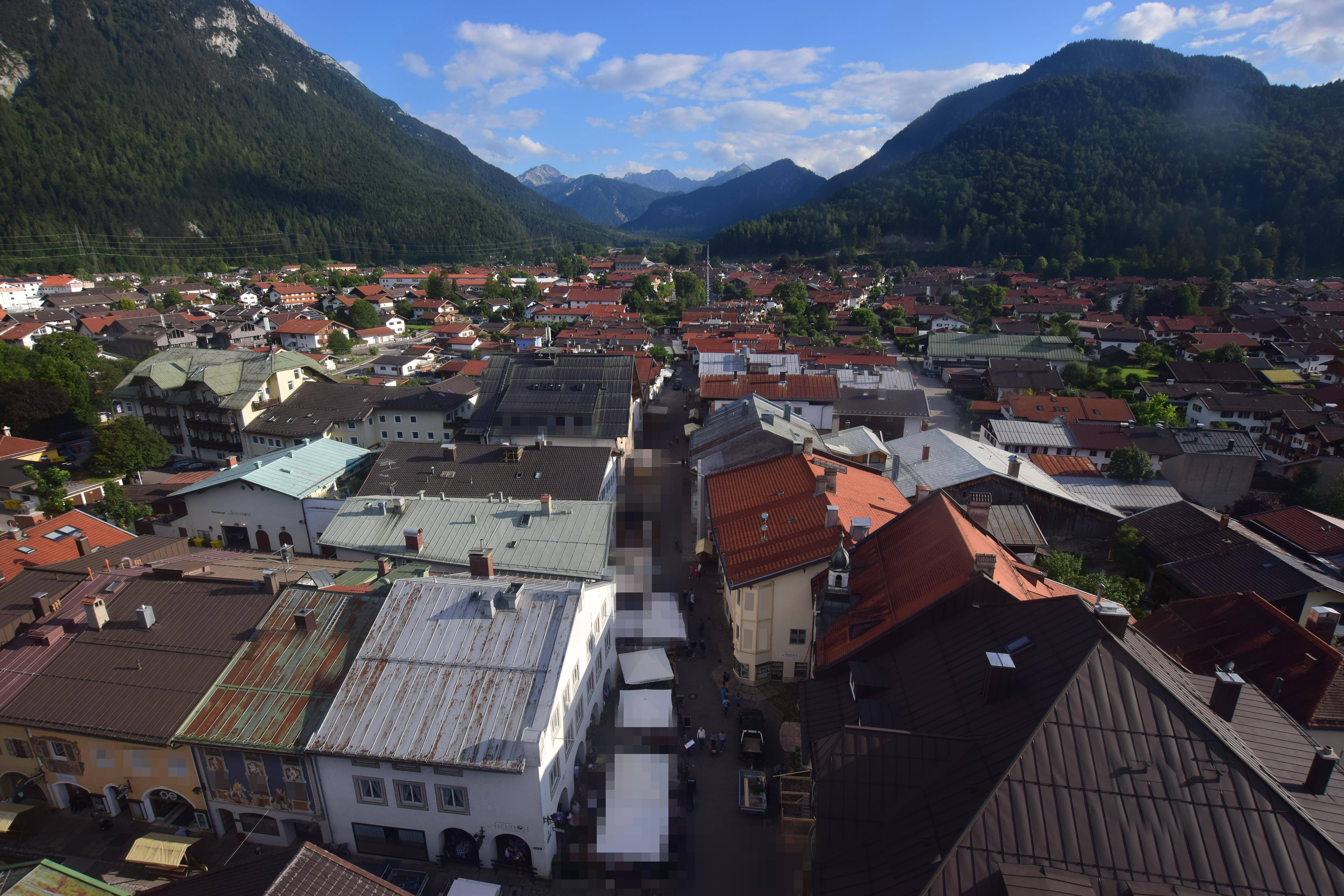 Archiv Foto Webcam Karwendel Mittenwald - Kirche