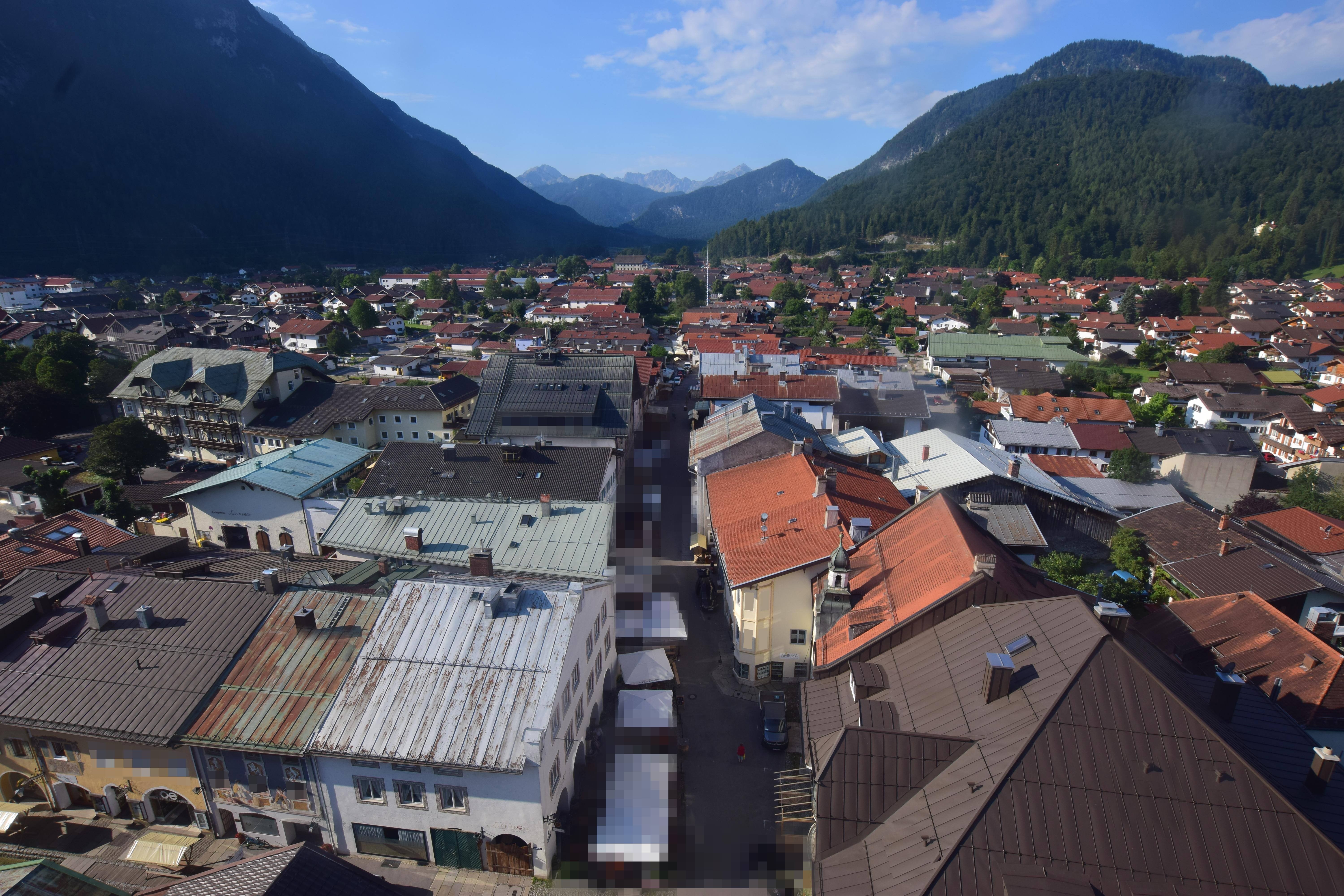 Archiv Foto Webcam Karwendel Mittenwald - Kirche