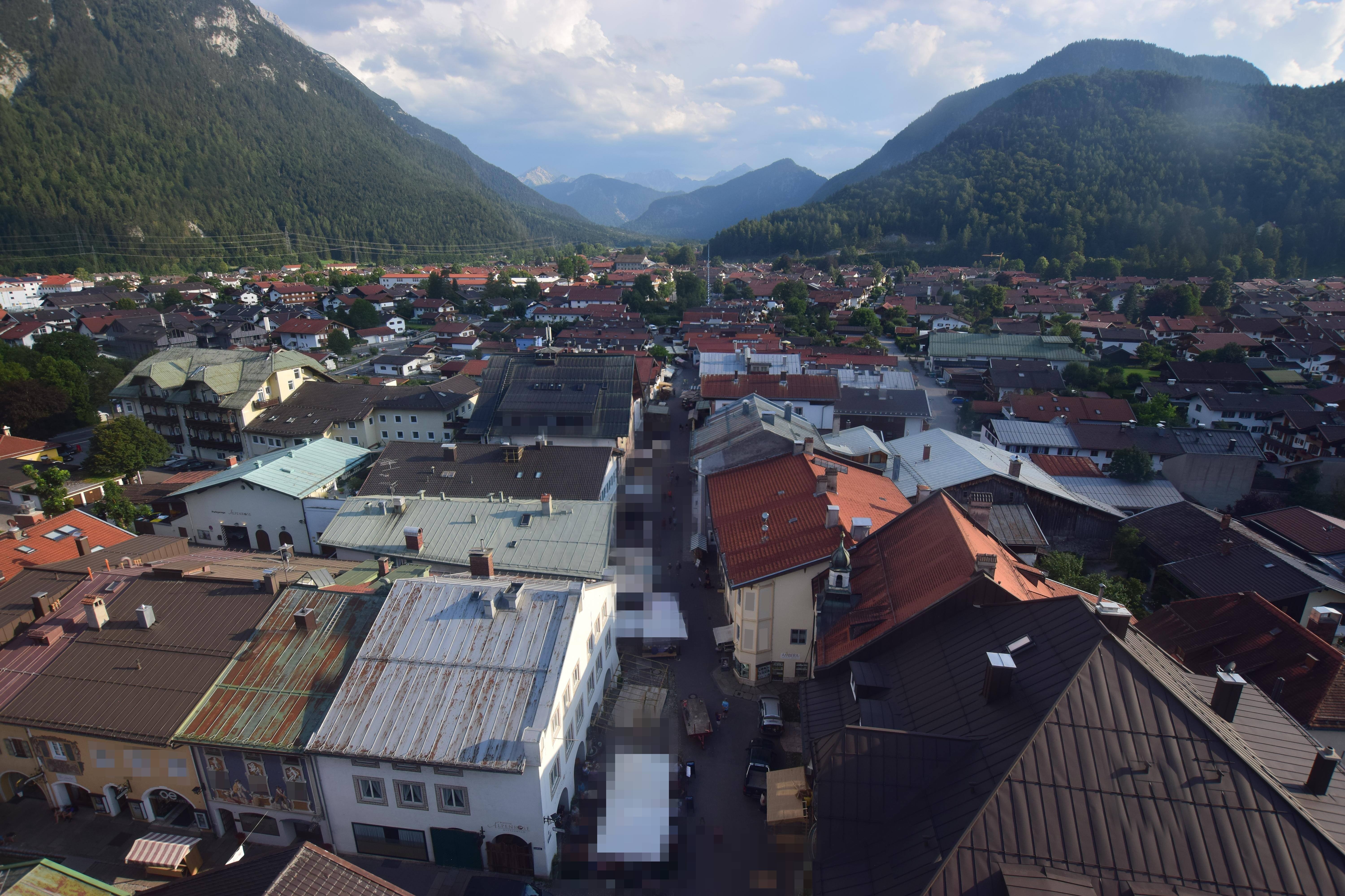Archiv Foto Webcam Karwendel Mittenwald - Kirche