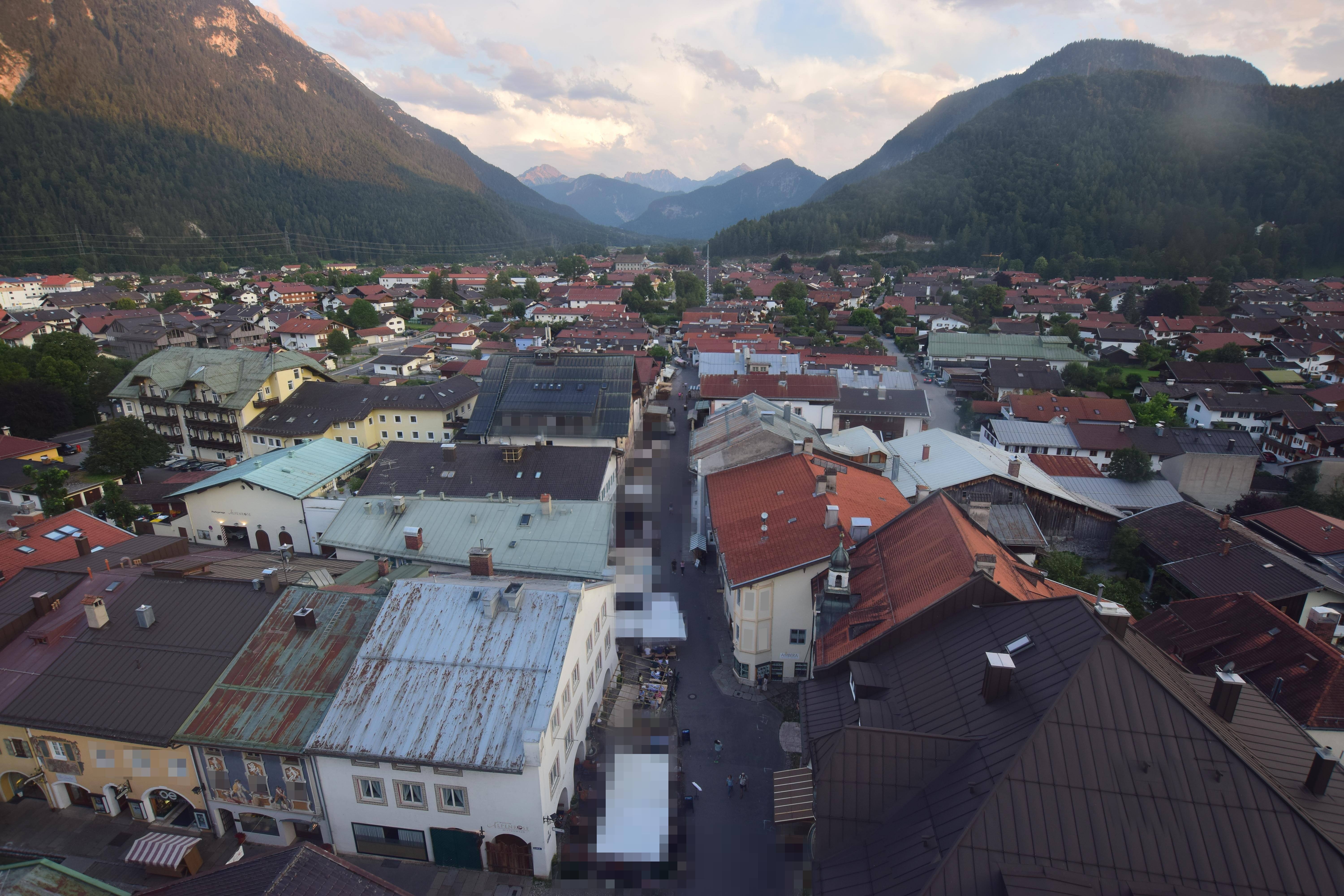 Archiv Foto Webcam Karwendel Mittenwald - Kirche