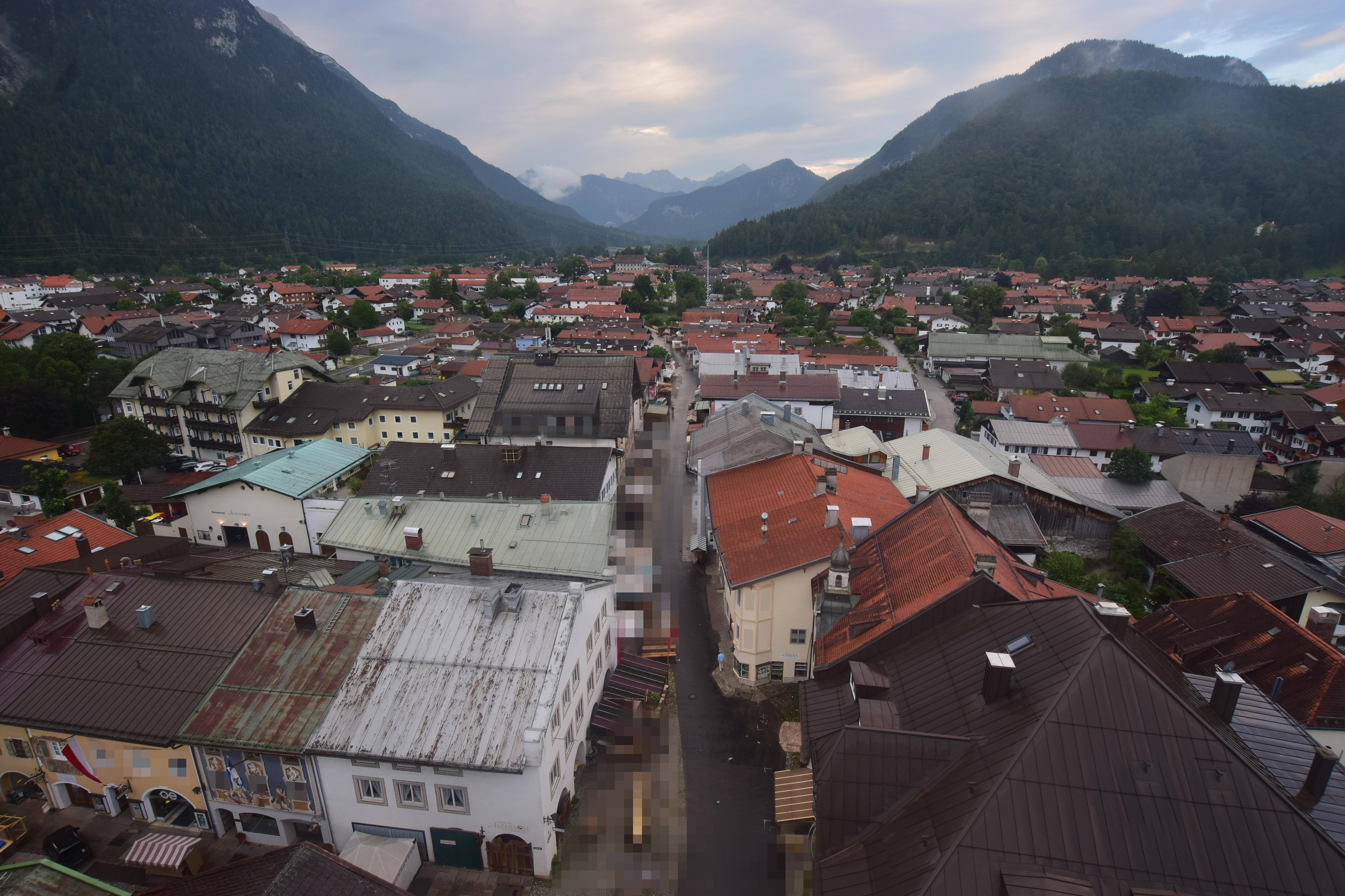 Archiv Foto Webcam Karwendel Mittenwald - Kirche