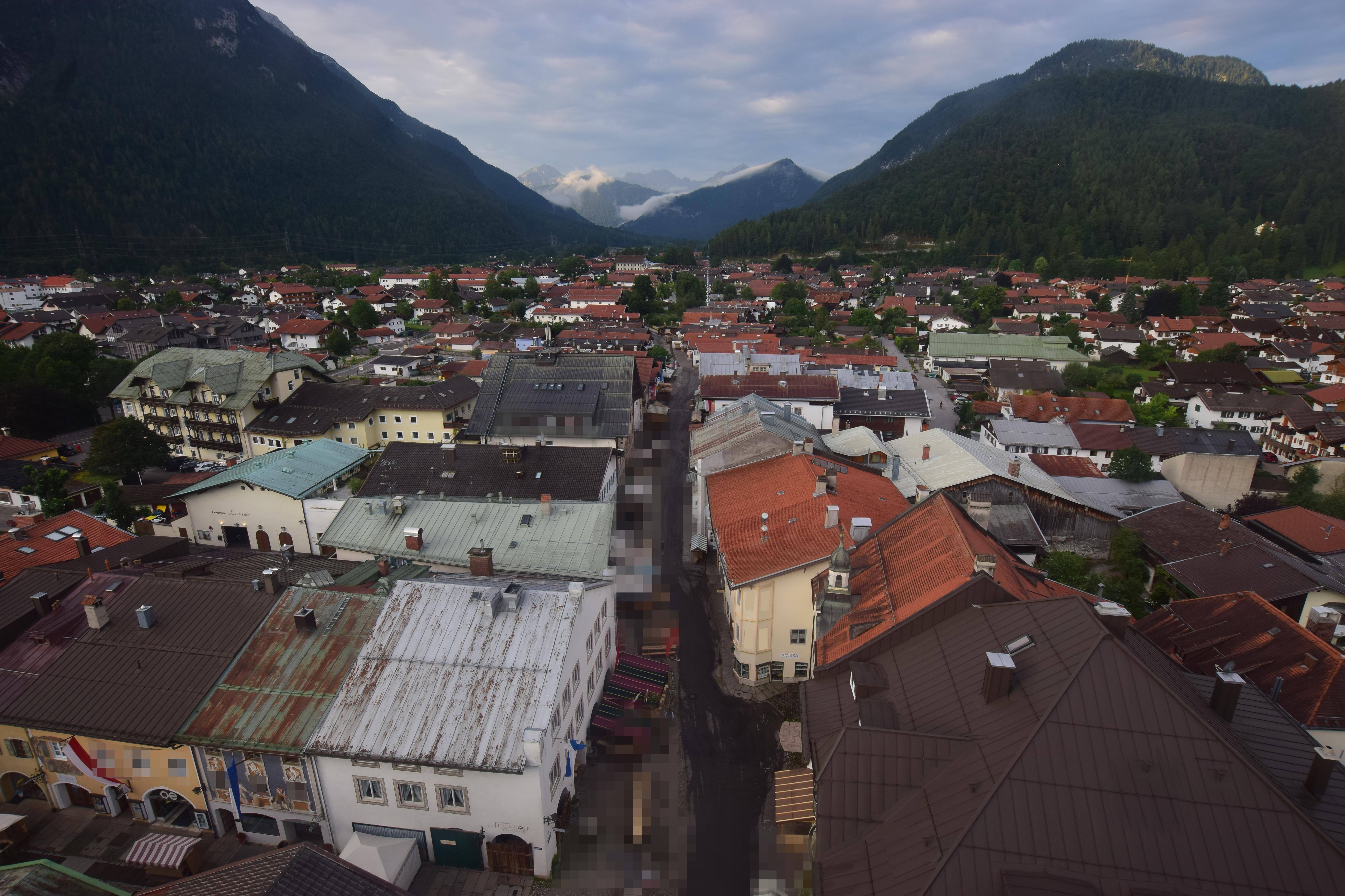 Archiv Foto Webcam Karwendel Mittenwald - Kirche