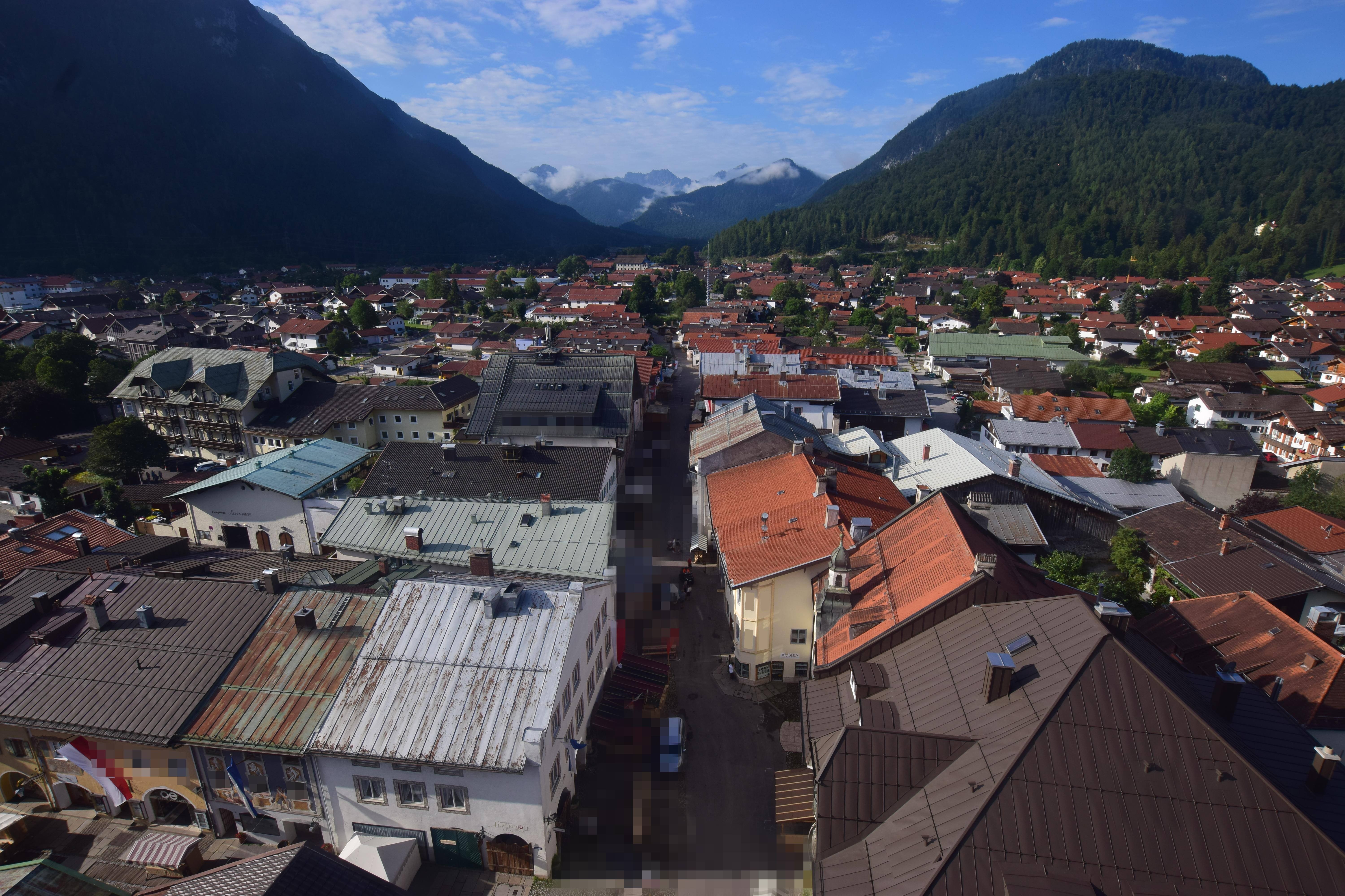 Archiv Foto Webcam Karwendel Mittenwald - Kirche