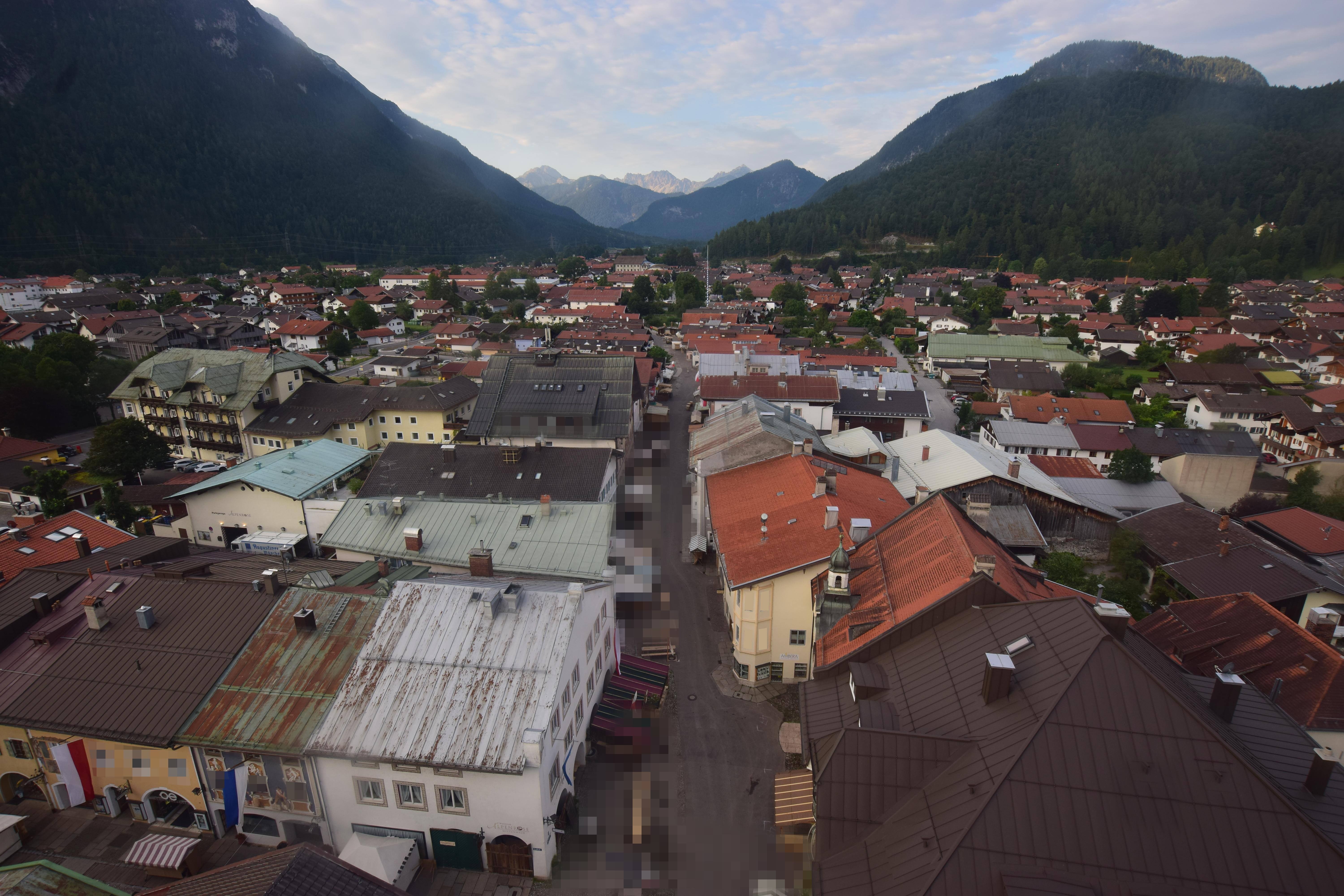 Archiv Foto Webcam Karwendel Mittenwald - Kirche