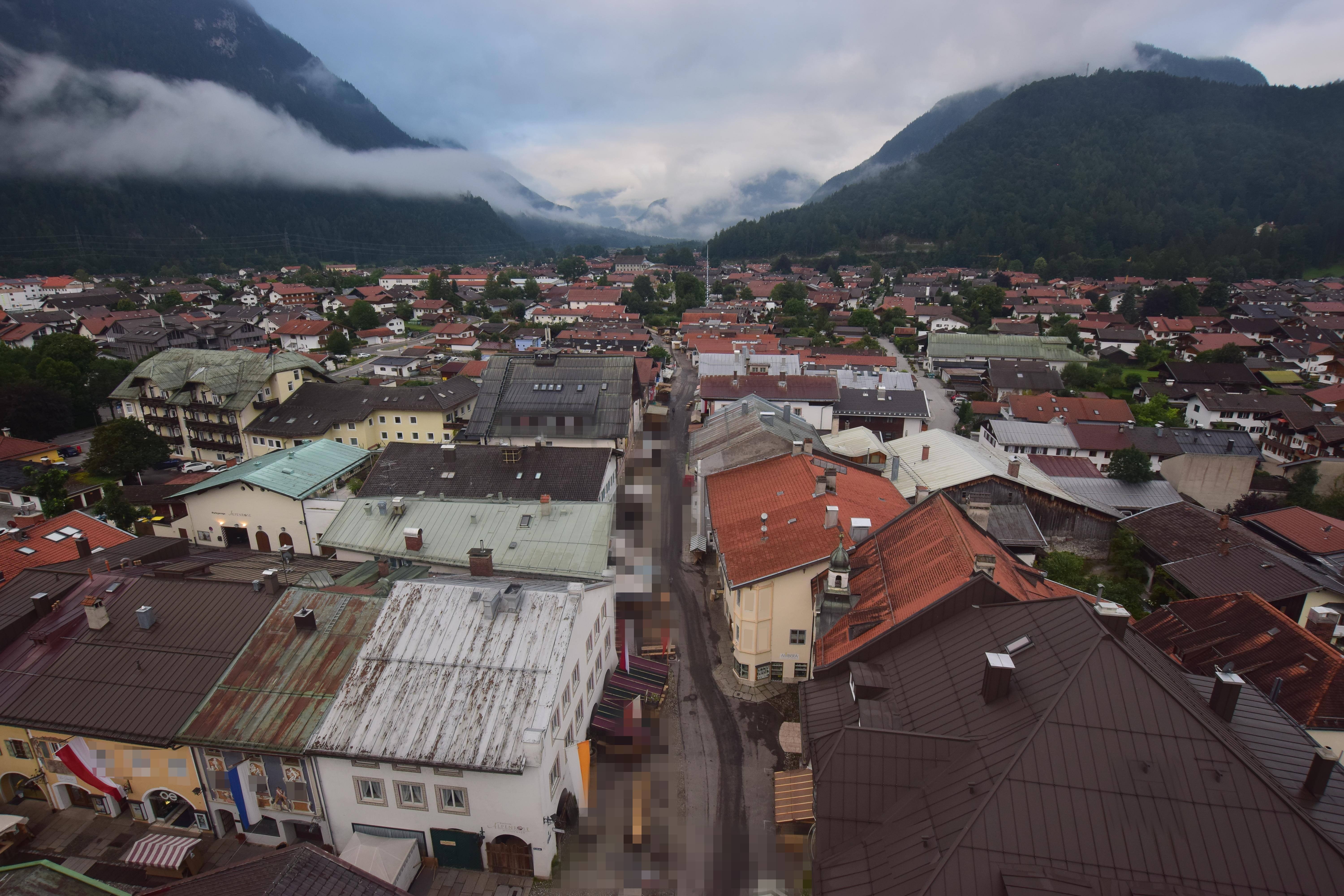 Archiv Foto Webcam Karwendel Mittenwald - Kirche