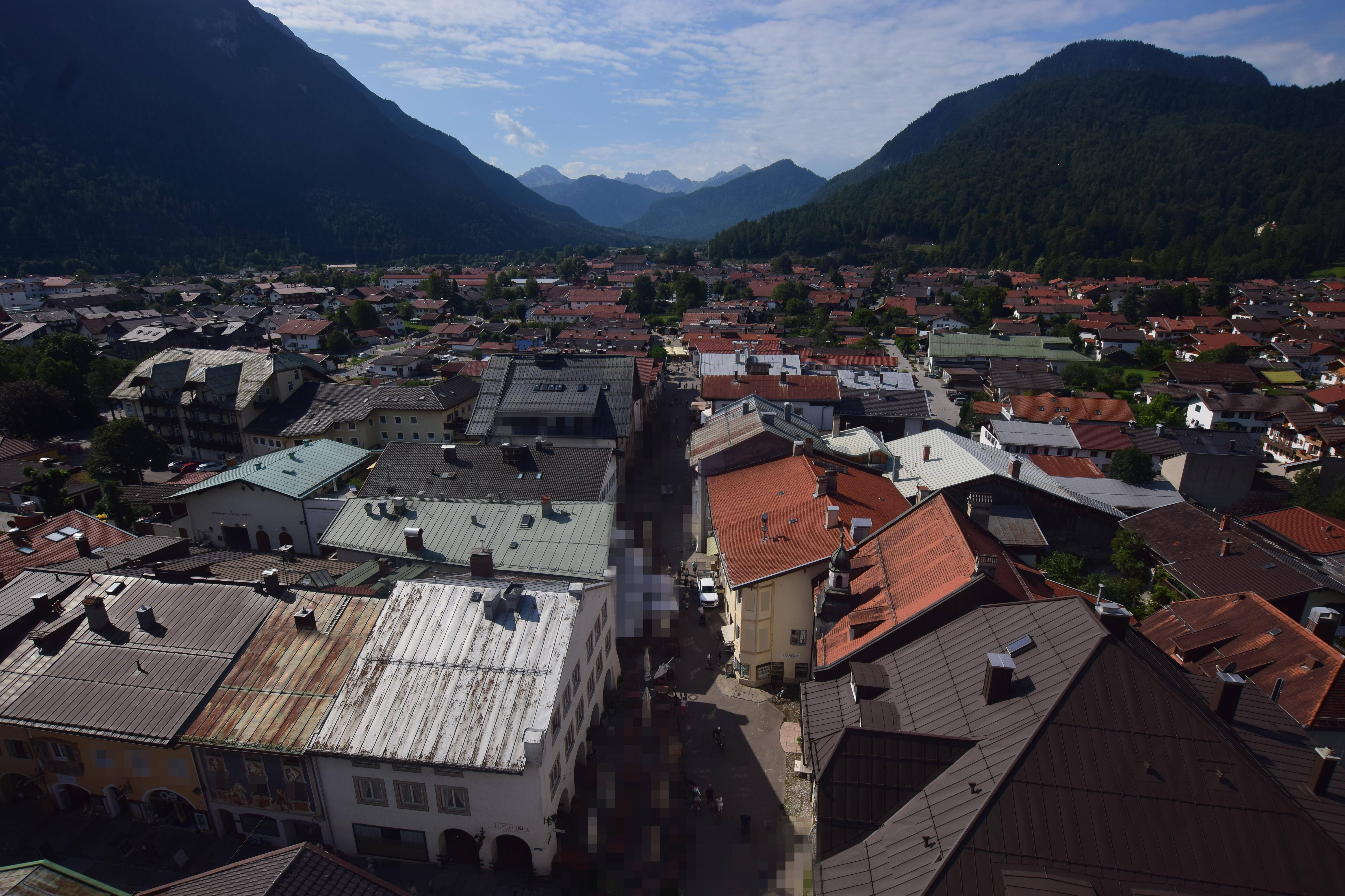 Archiv Foto Webcam Karwendel Mittenwald - Kirche