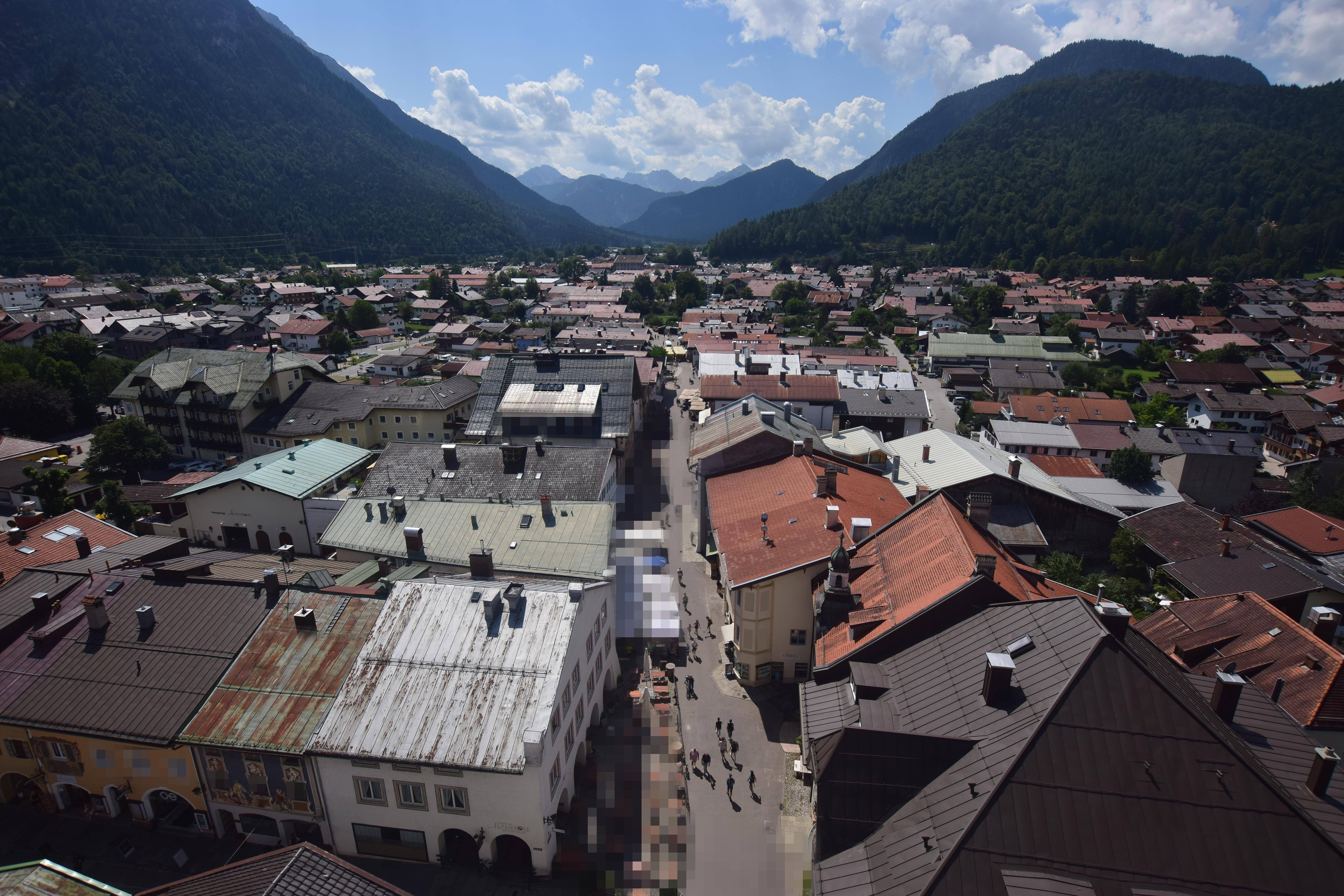Archiv Foto Webcam Karwendel Mittenwald - Kirche