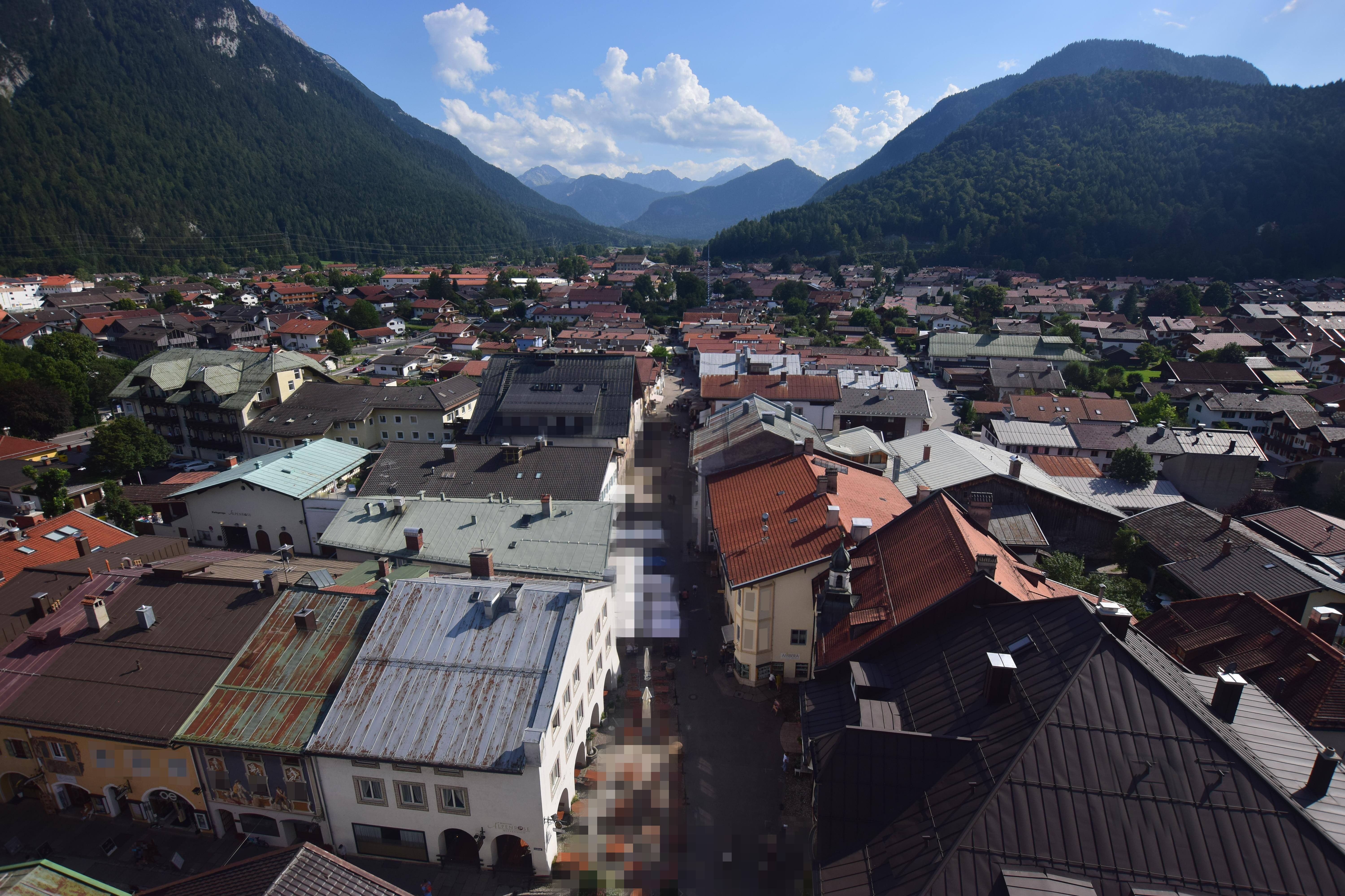 Archiv Foto Webcam Karwendel Mittenwald - Kirche