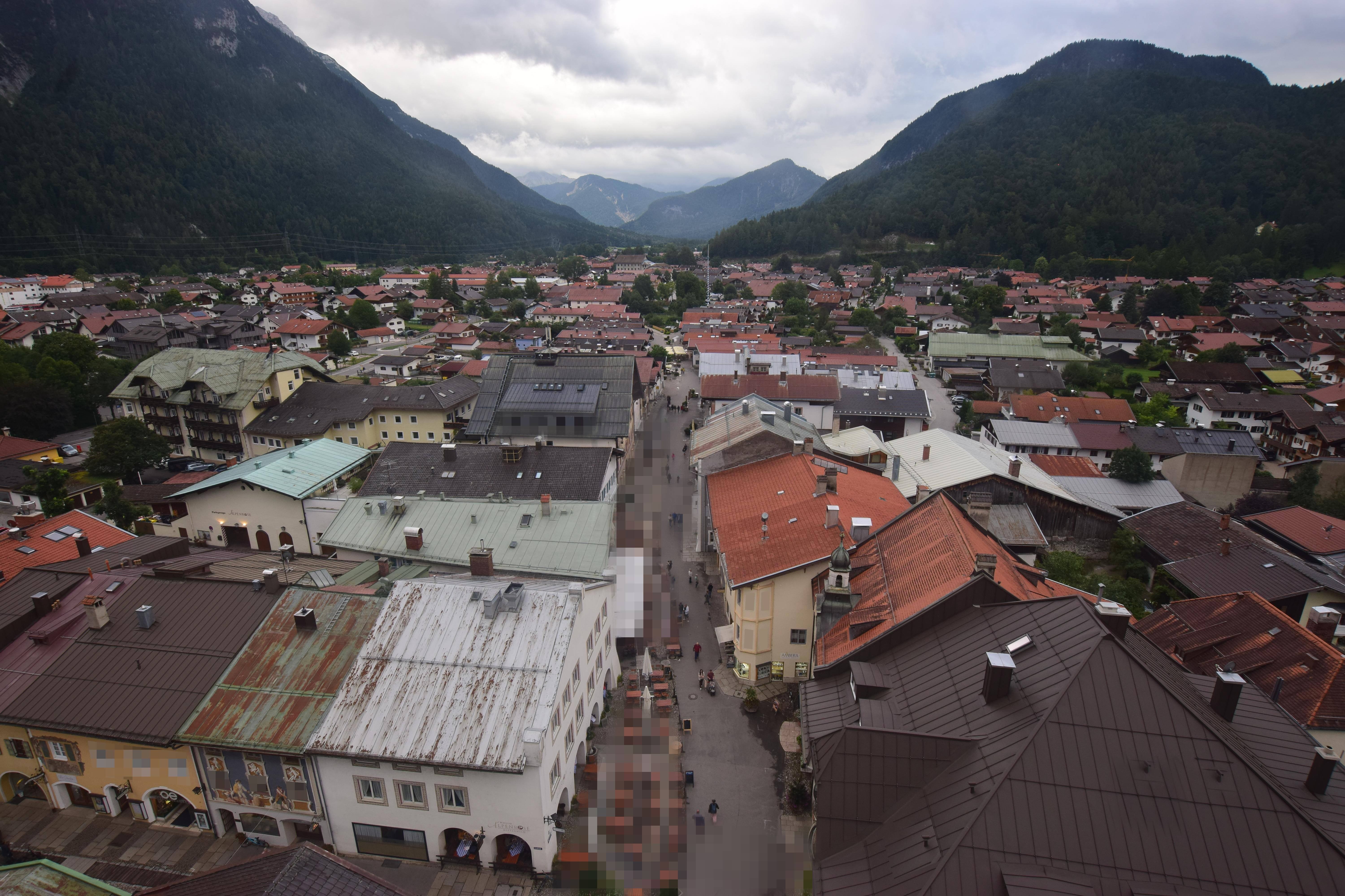 Archiv Foto Webcam Karwendel Mittenwald - Kirche