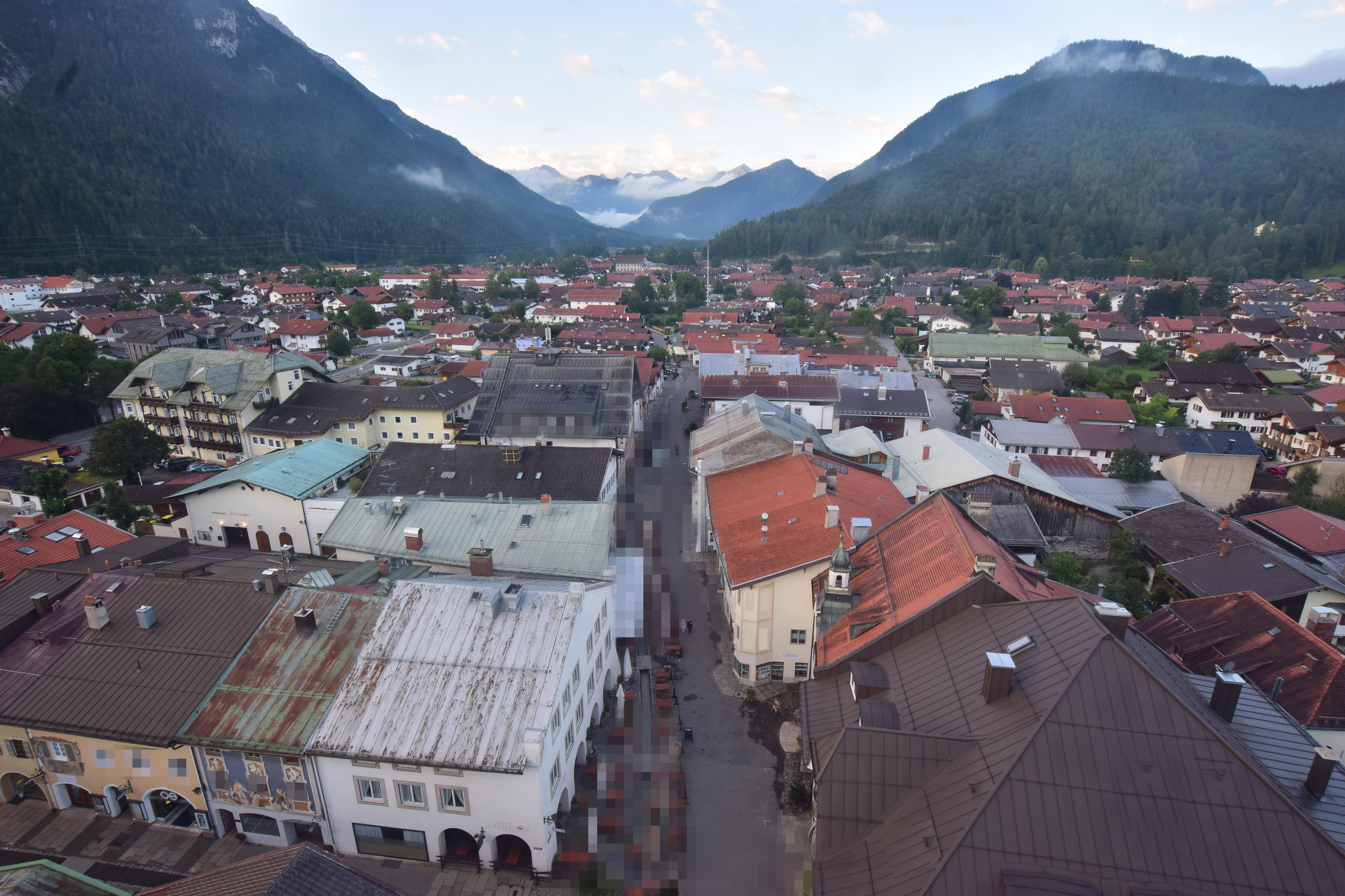 Archiv Foto Webcam Karwendel Mittenwald - Kirche