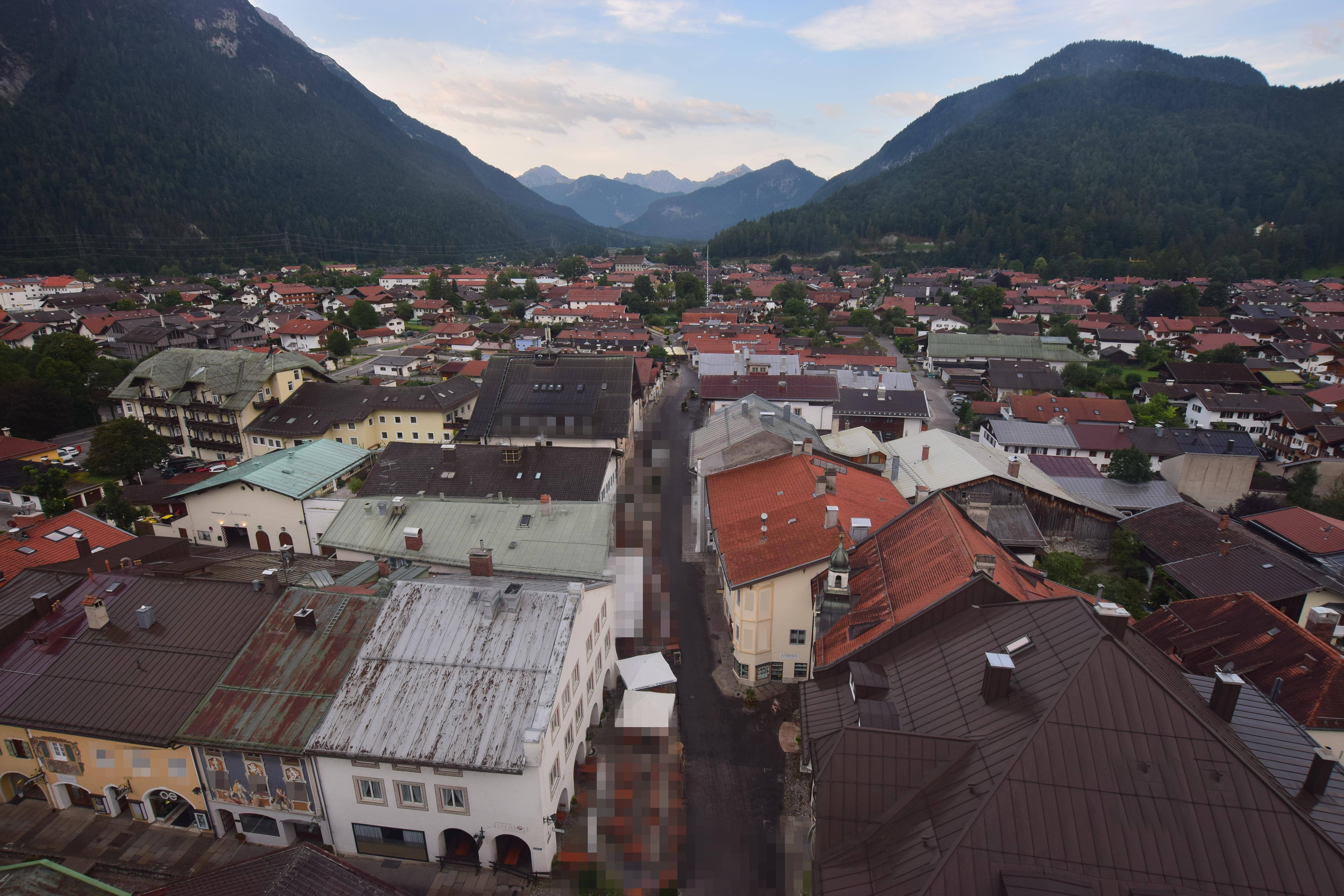 Archiv Foto Webcam Karwendel Mittenwald - Kirche