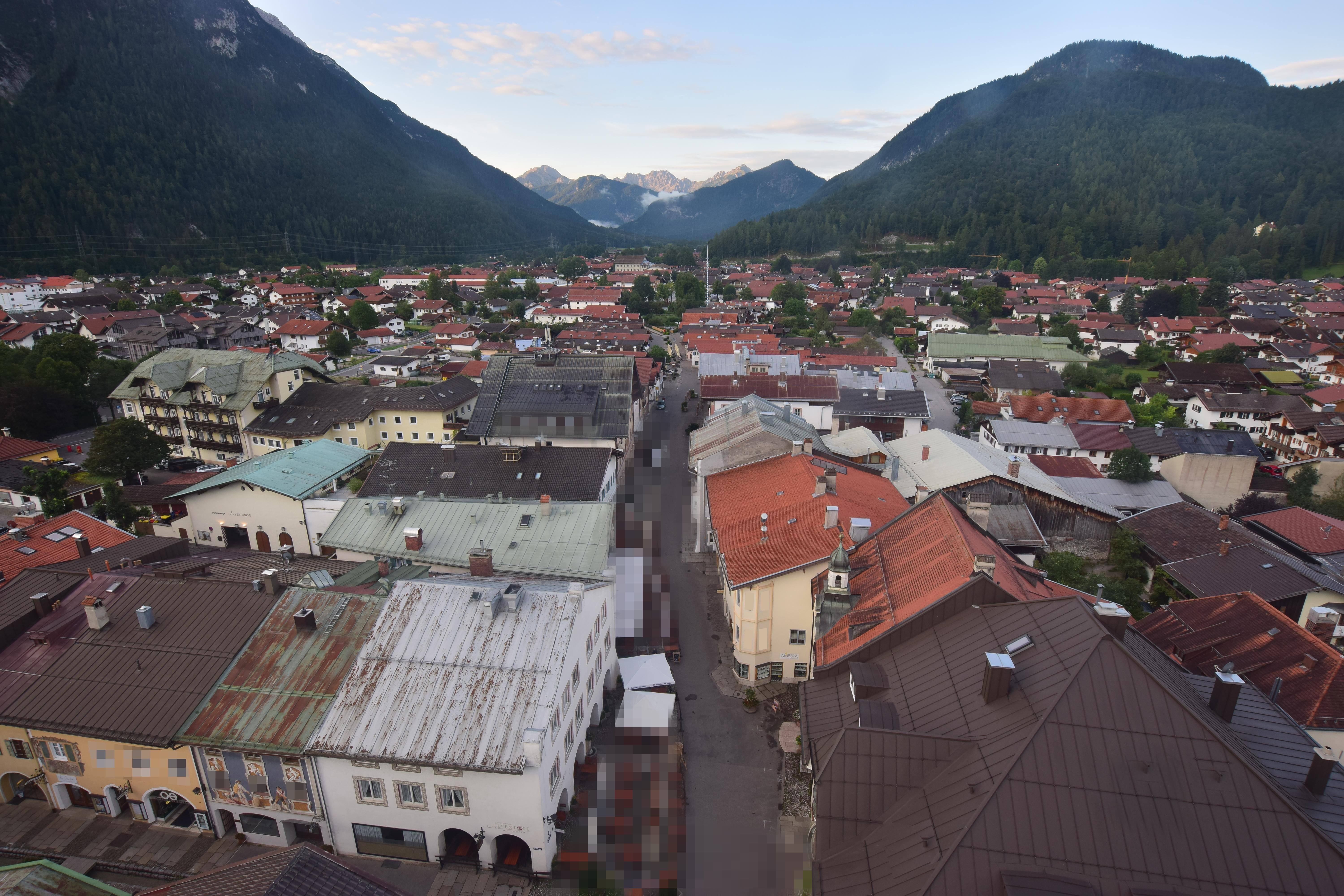 Archiv Foto Webcam Karwendel Mittenwald - Kirche